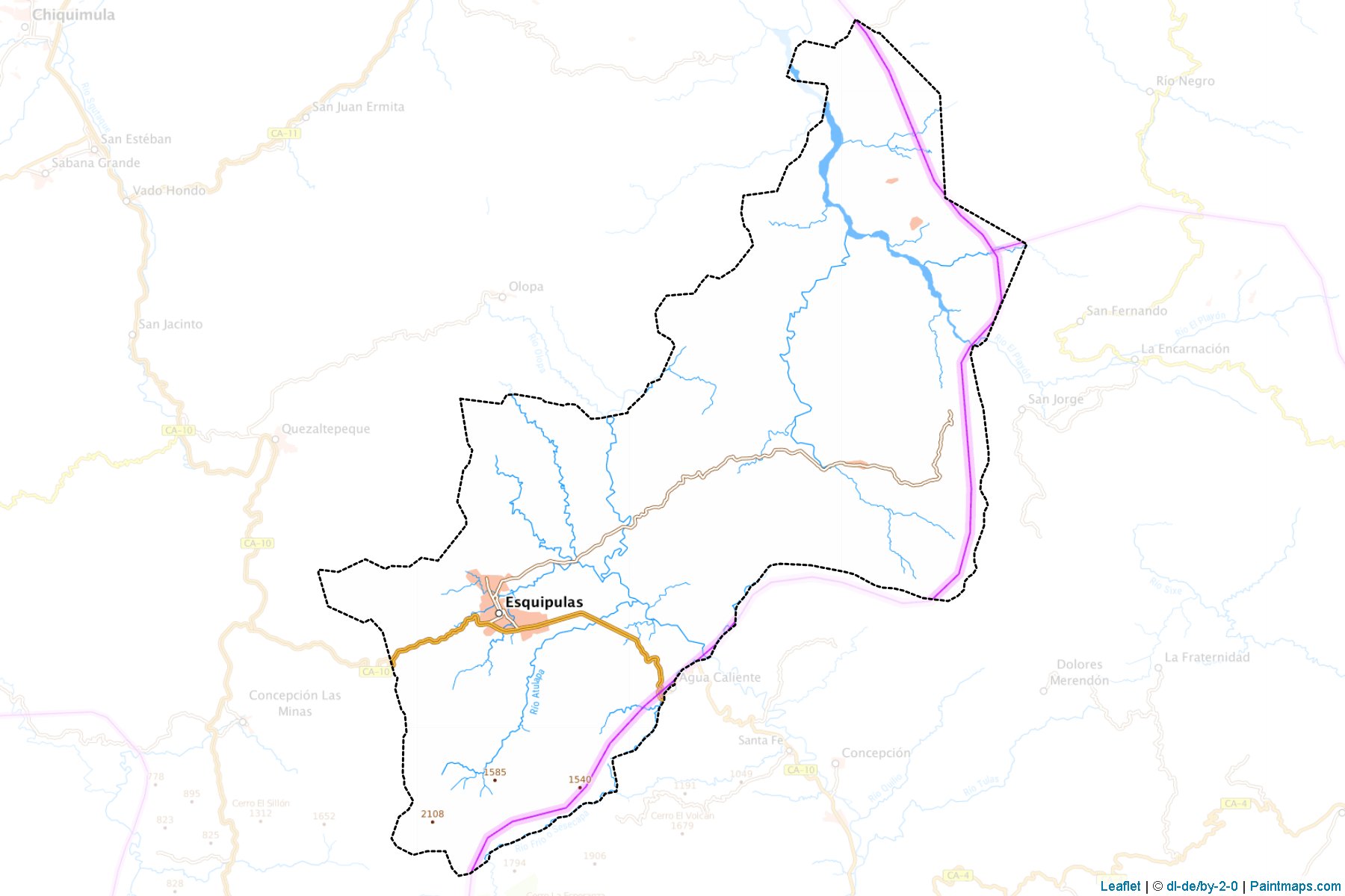 Esquipulas (Chiquimula Departmanı) Haritası Örnekleri-1