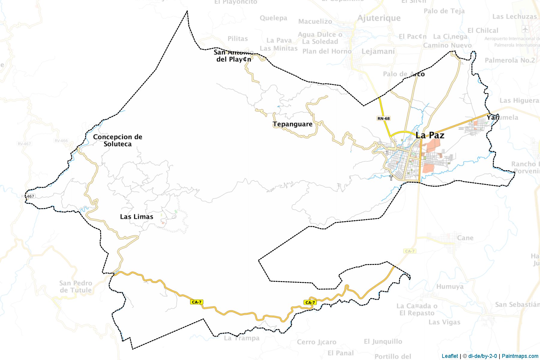 Muestras de recorte de mapas La Paz (La Paz)-1