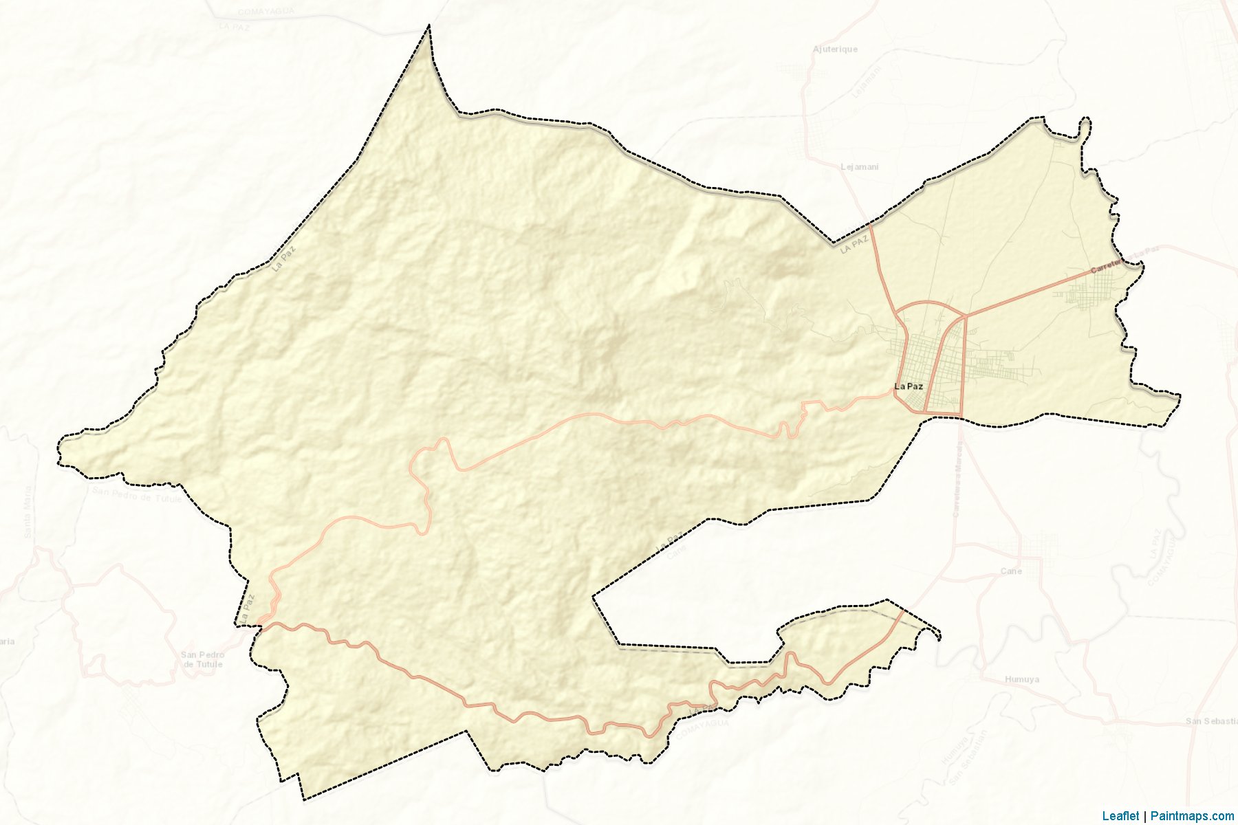 Muestras de recorte de mapas La Paz (La Paz)-2