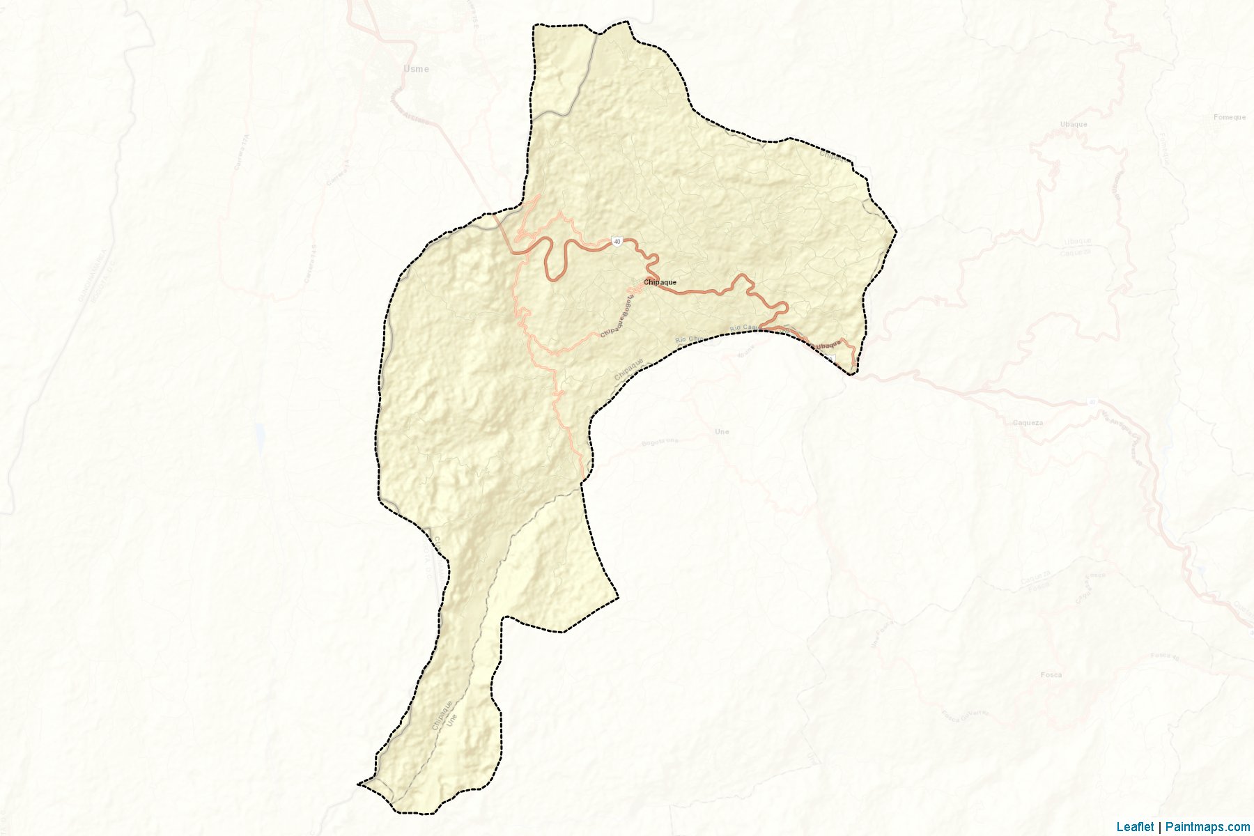 Muestras de recorte de mapas Chipaque (Cundinamarca)-2