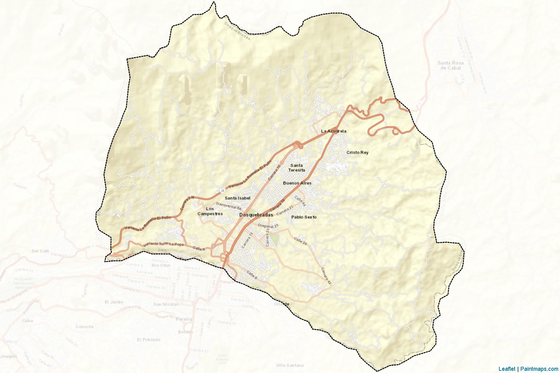 Dosquebradas (Risaralda) Map Cropping Samples-2