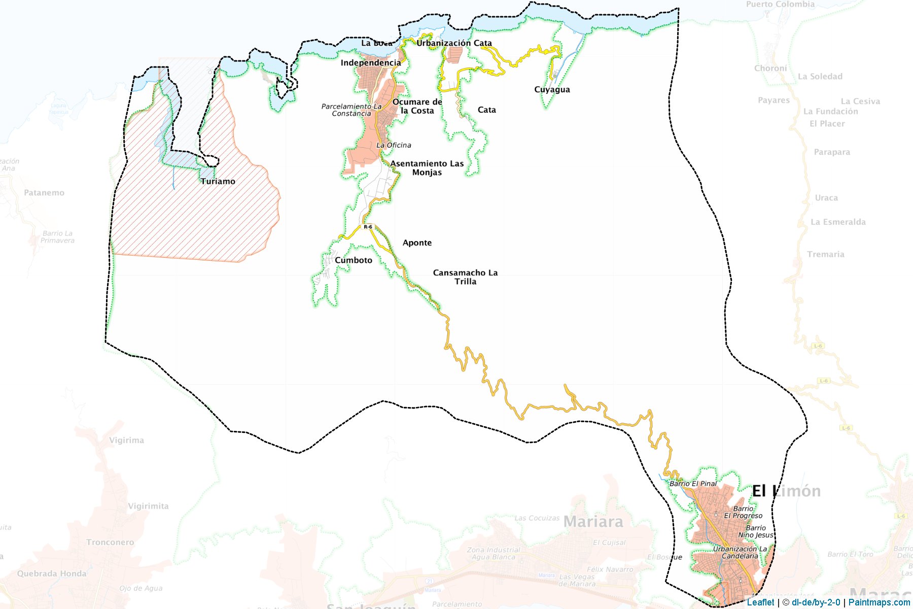 Muestras de recorte de mapas Mario Briceño Iragorri (Aragua)-1