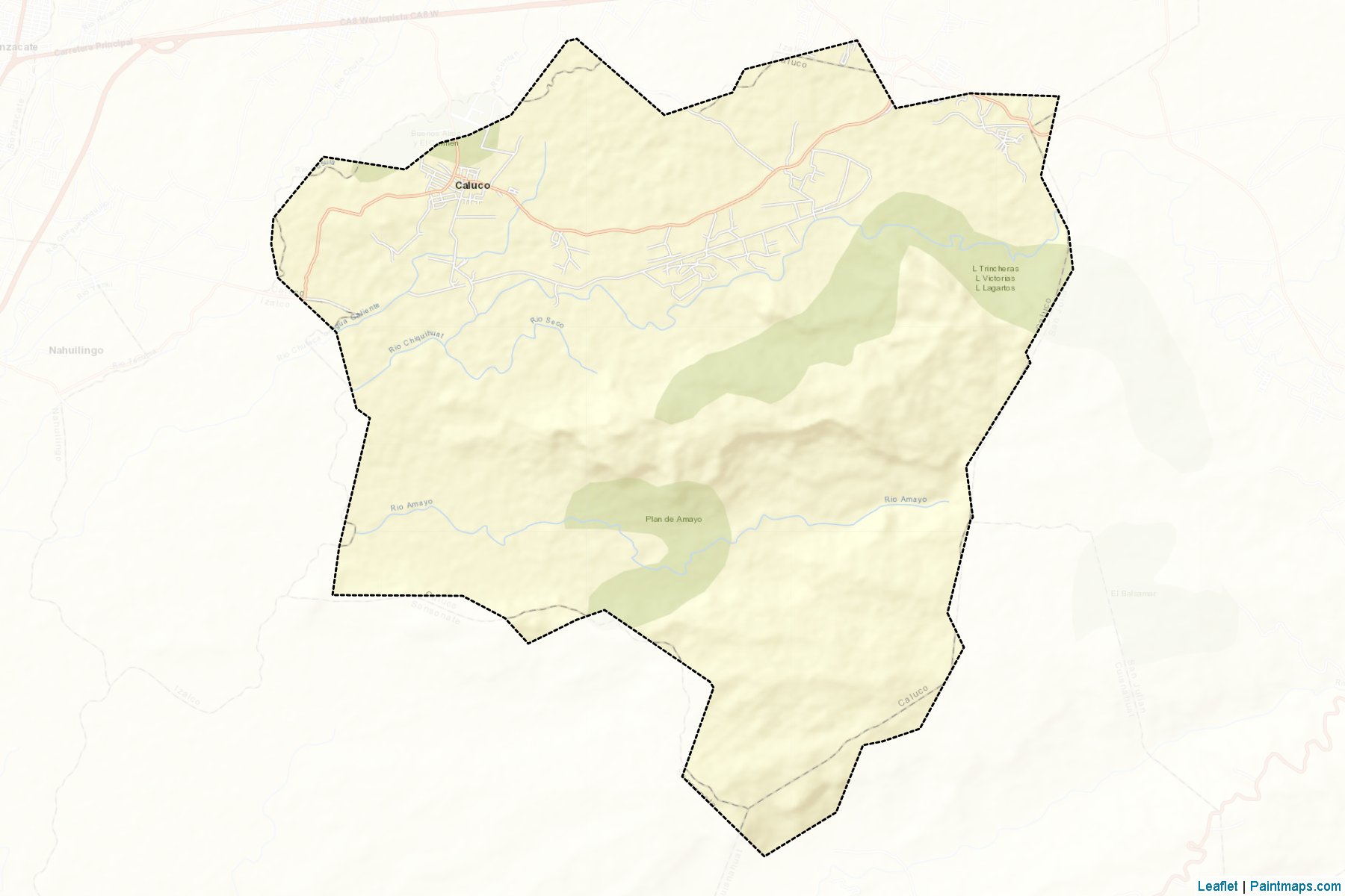 Muestras de recorte de mapas Caluco (Sonsonate)-2