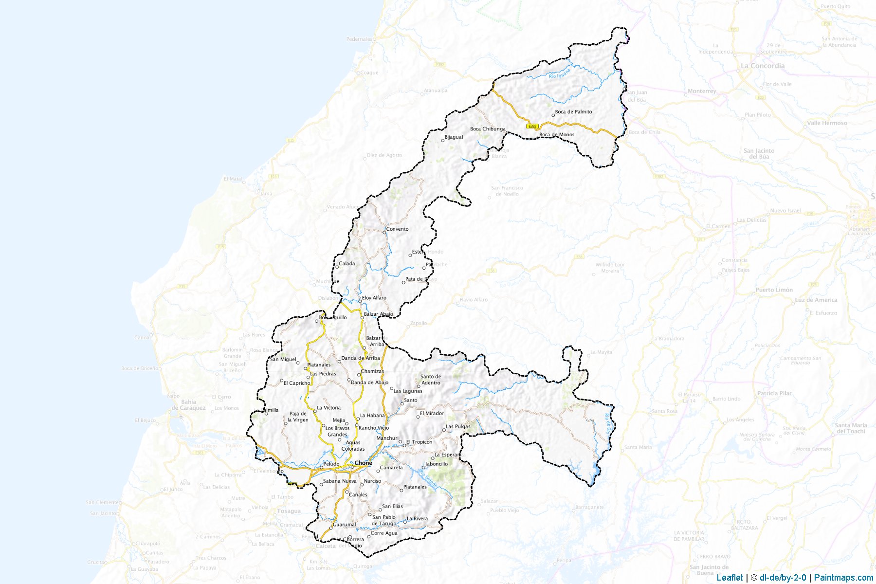 Muestras de recorte de mapas Chone (Manabi)-1