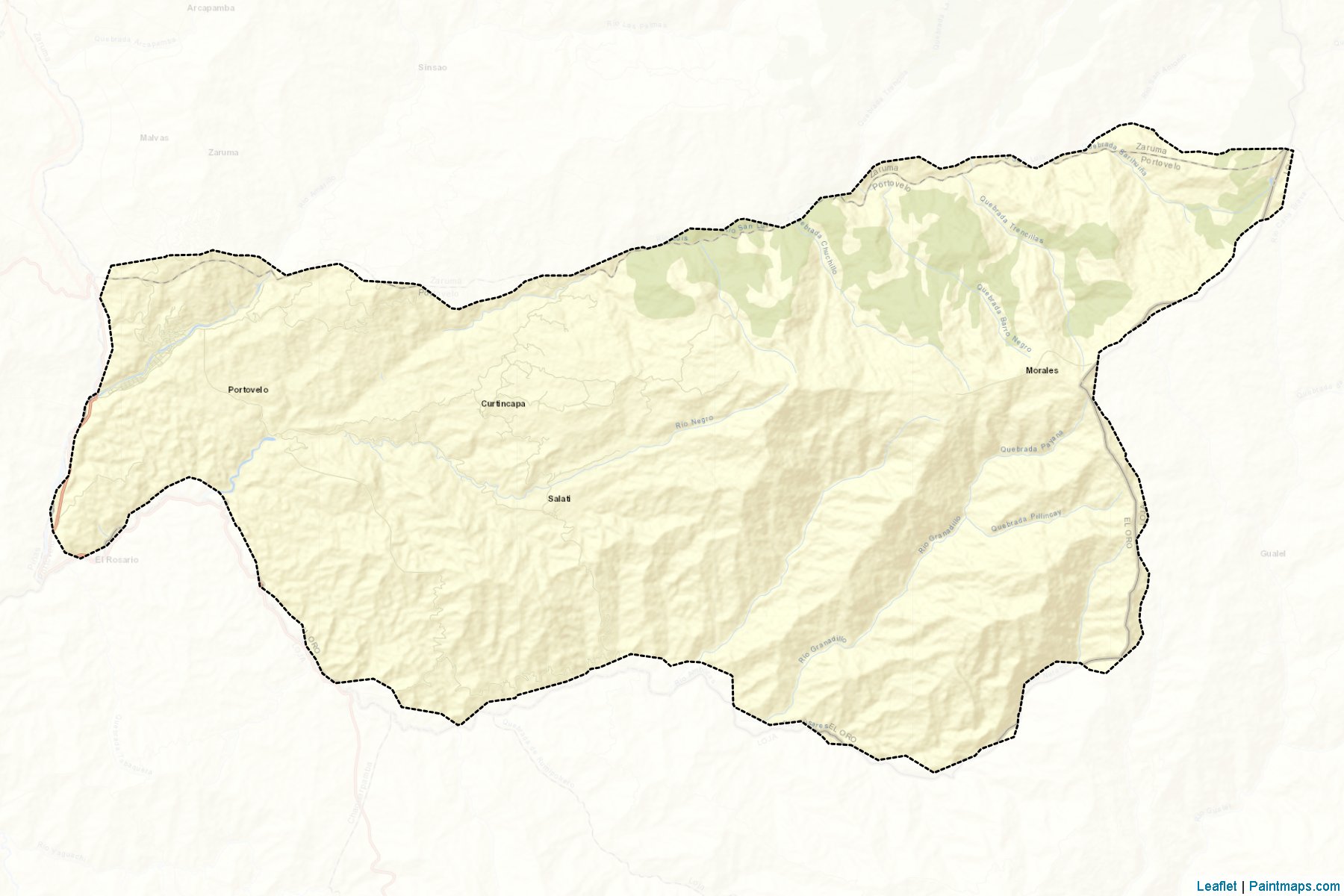 Muestras de recorte de mapas Portovelo (El Oro)-2