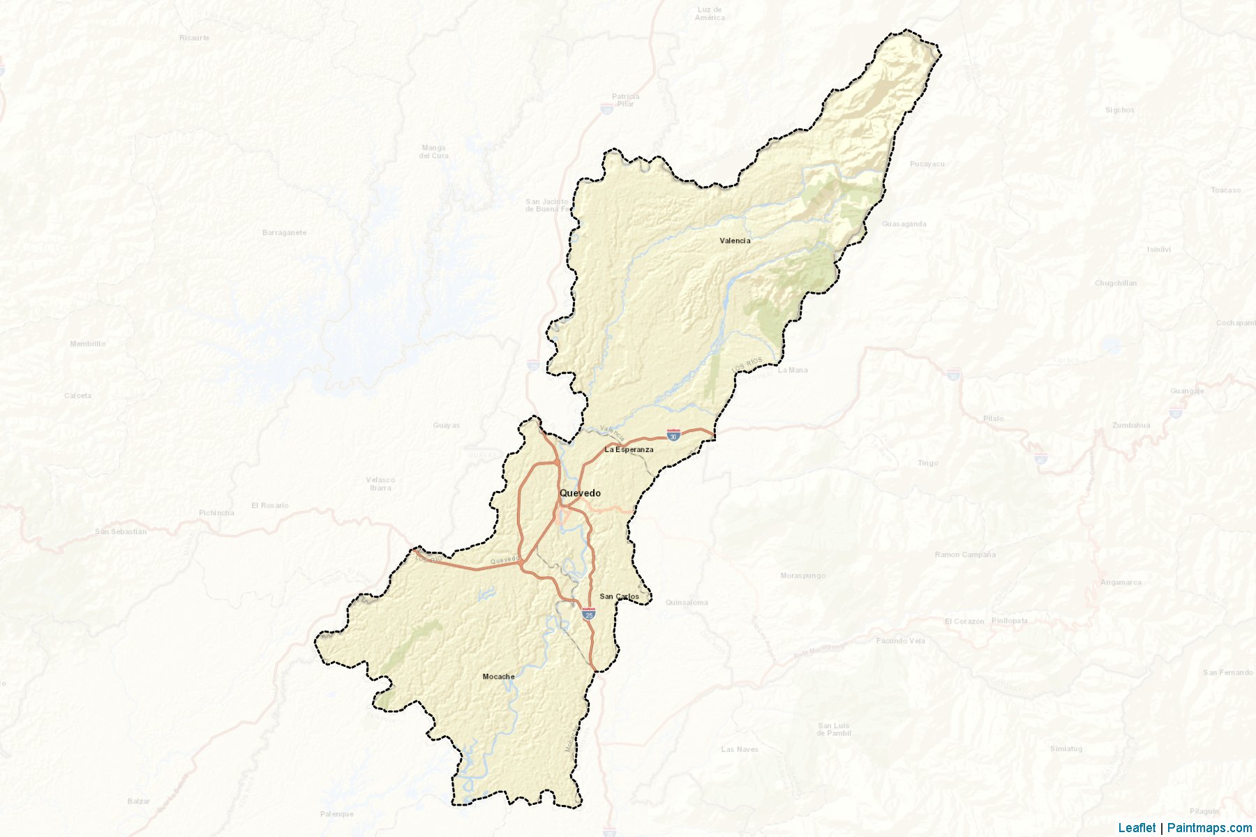 Muestras de recorte de mapas Quevedo (Los Rios)-2