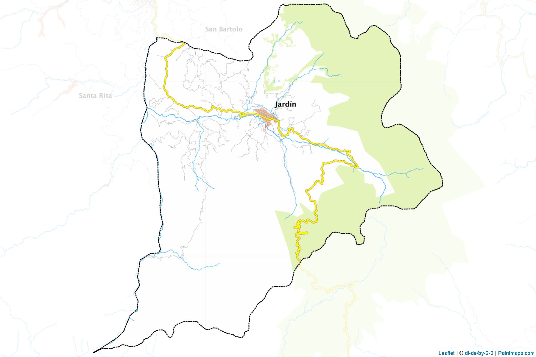 Jardín (Antioquia) Map Cropping Samples-1