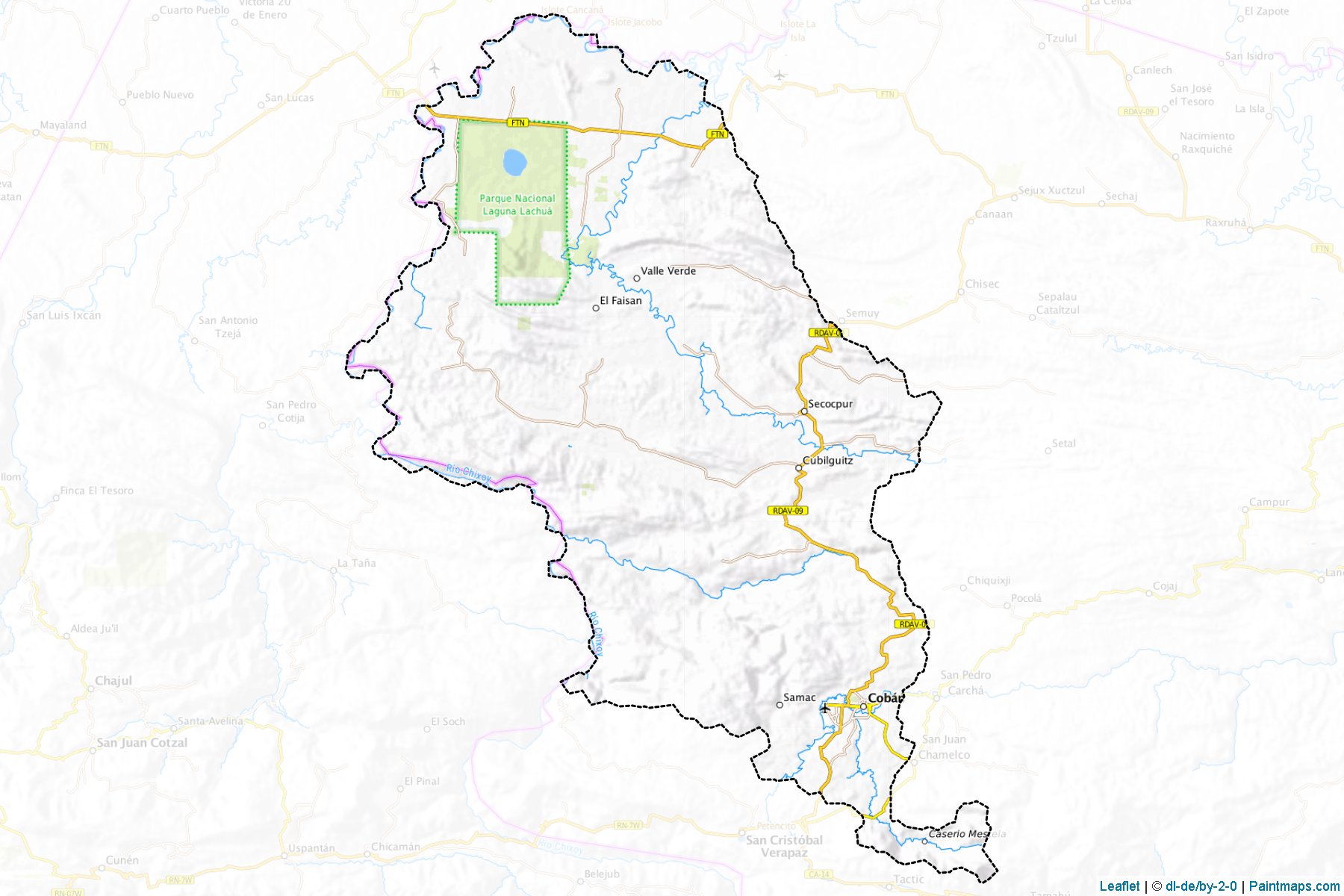 Muestras de recorte de mapas Coban (Alta Verapaz)-1