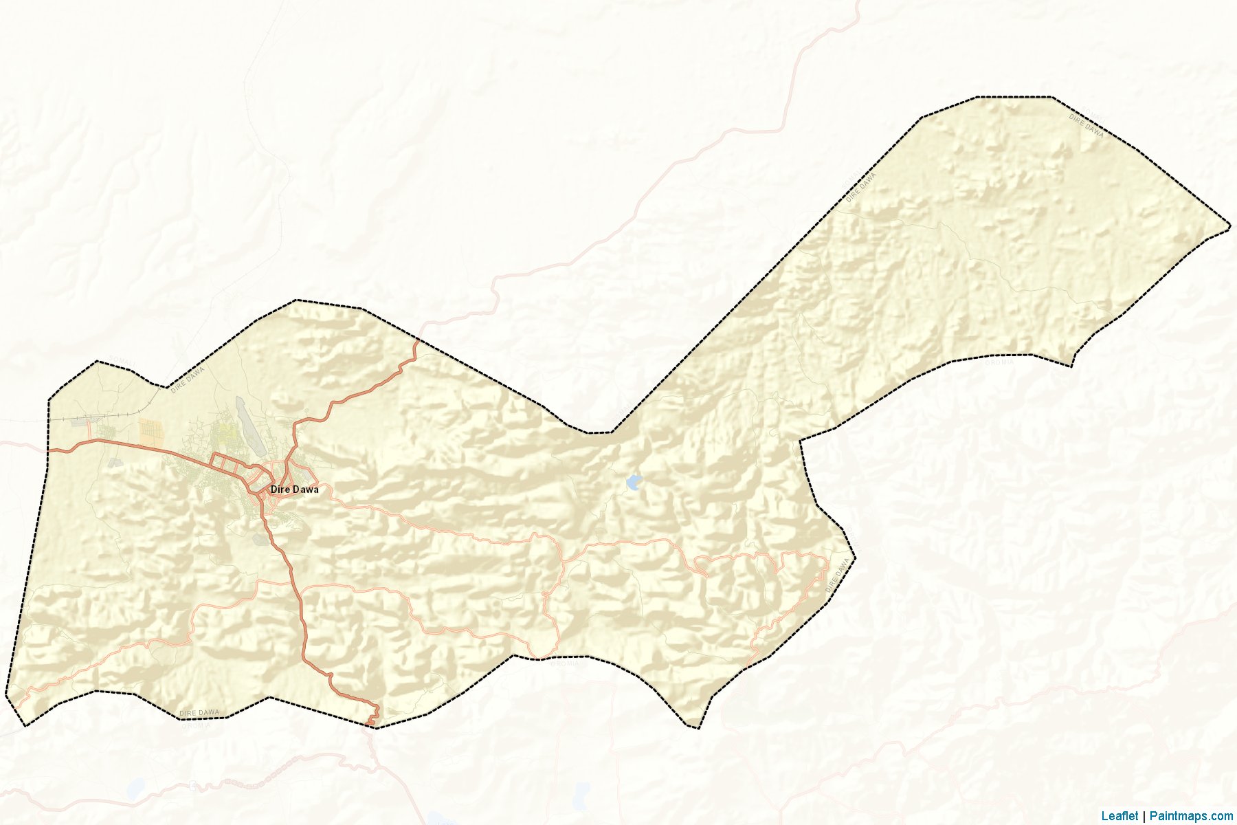 Muestras de recorte de mapas Dire Dawa (Dire Dawa)-2