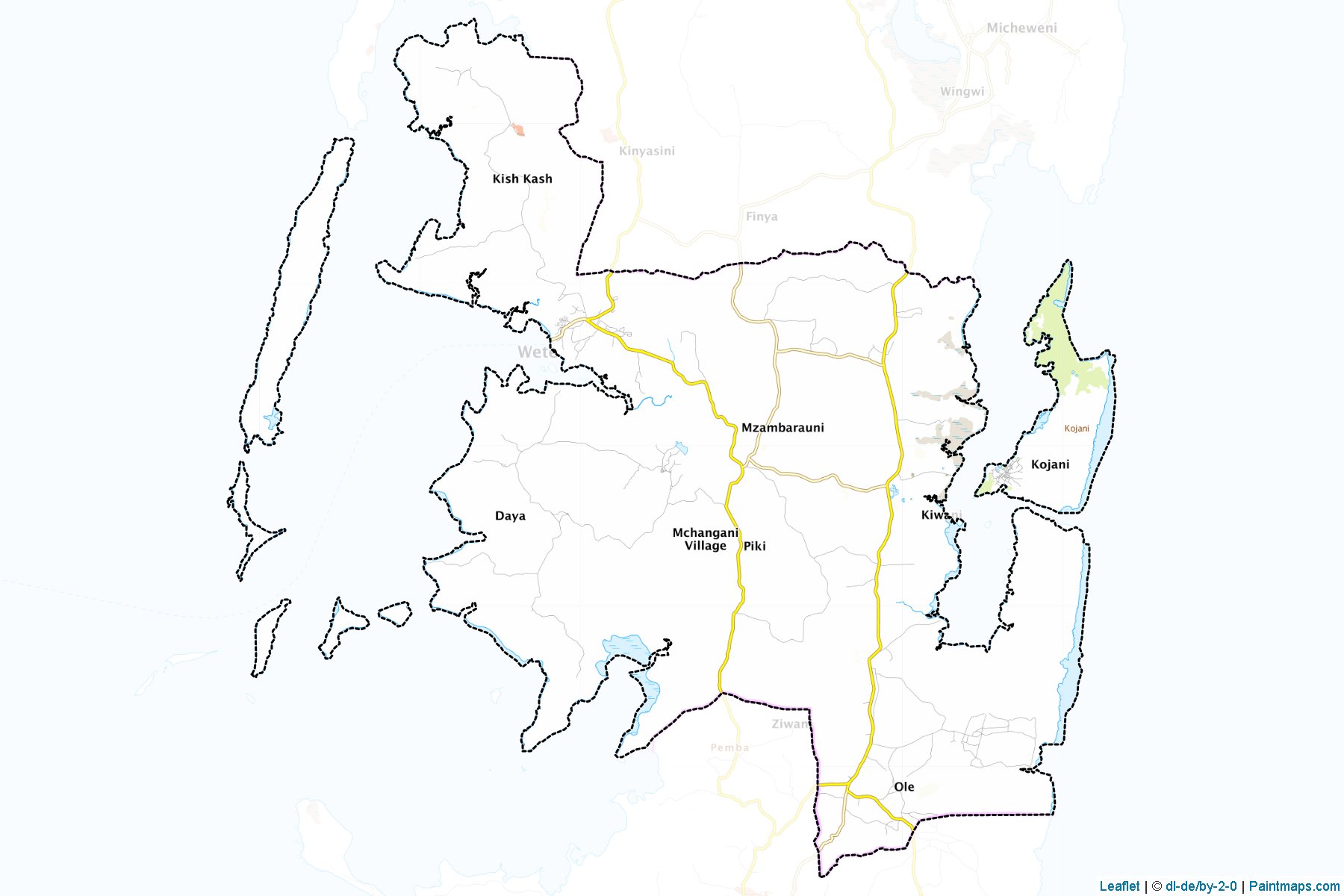 Wete (Pemba North) Map Cropping Samples-1