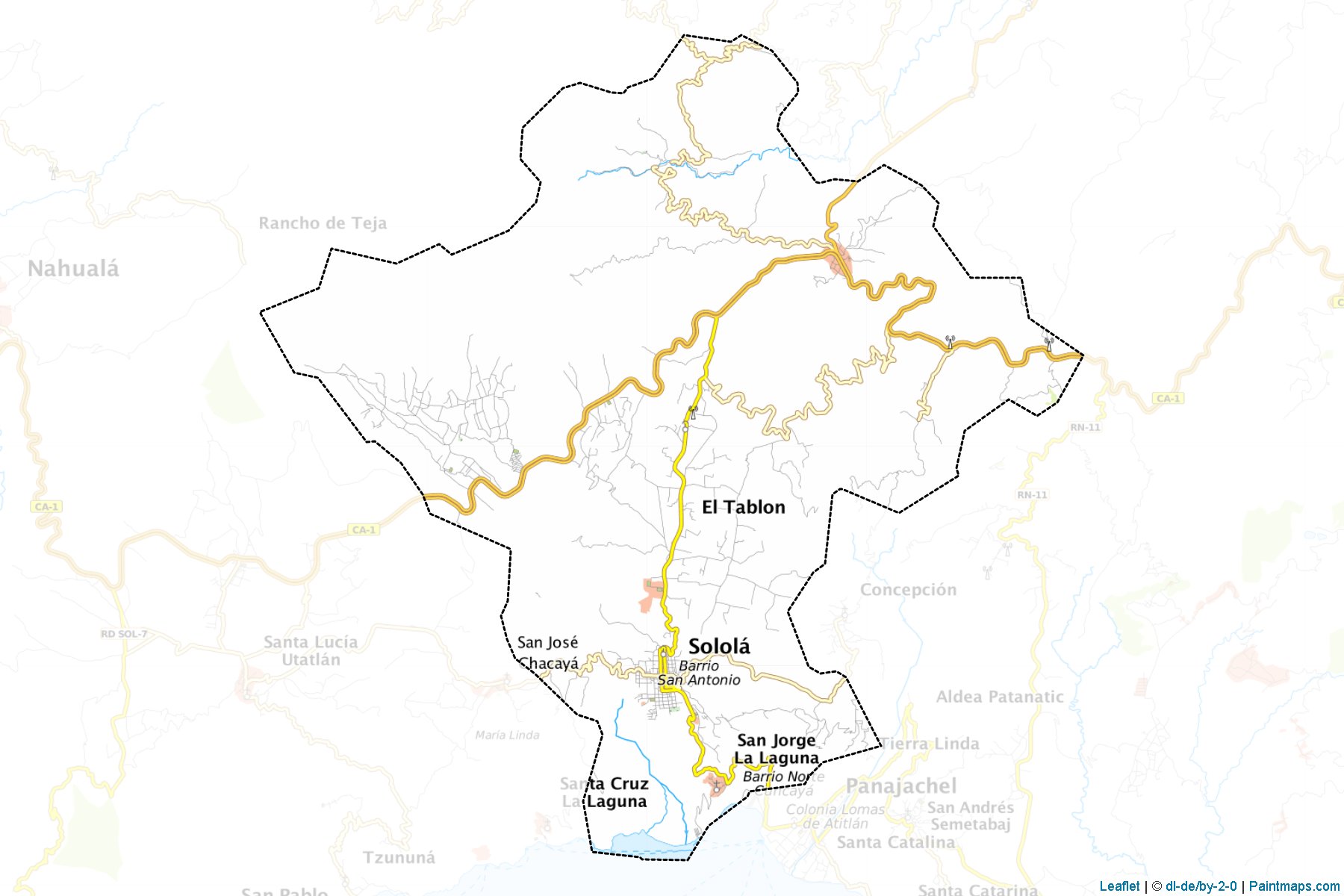 Muestras de recorte de mapas Solola (Sololá)-1