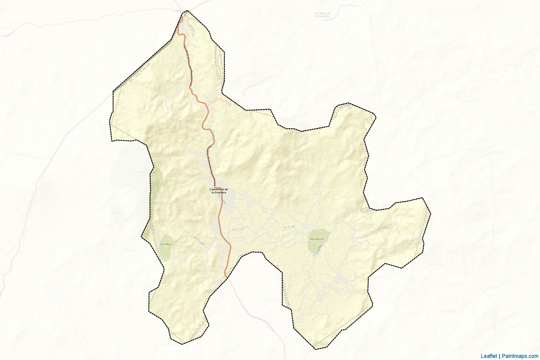 Candelaria De La Frontera (Santa Ana) Map Cropping Samples-2