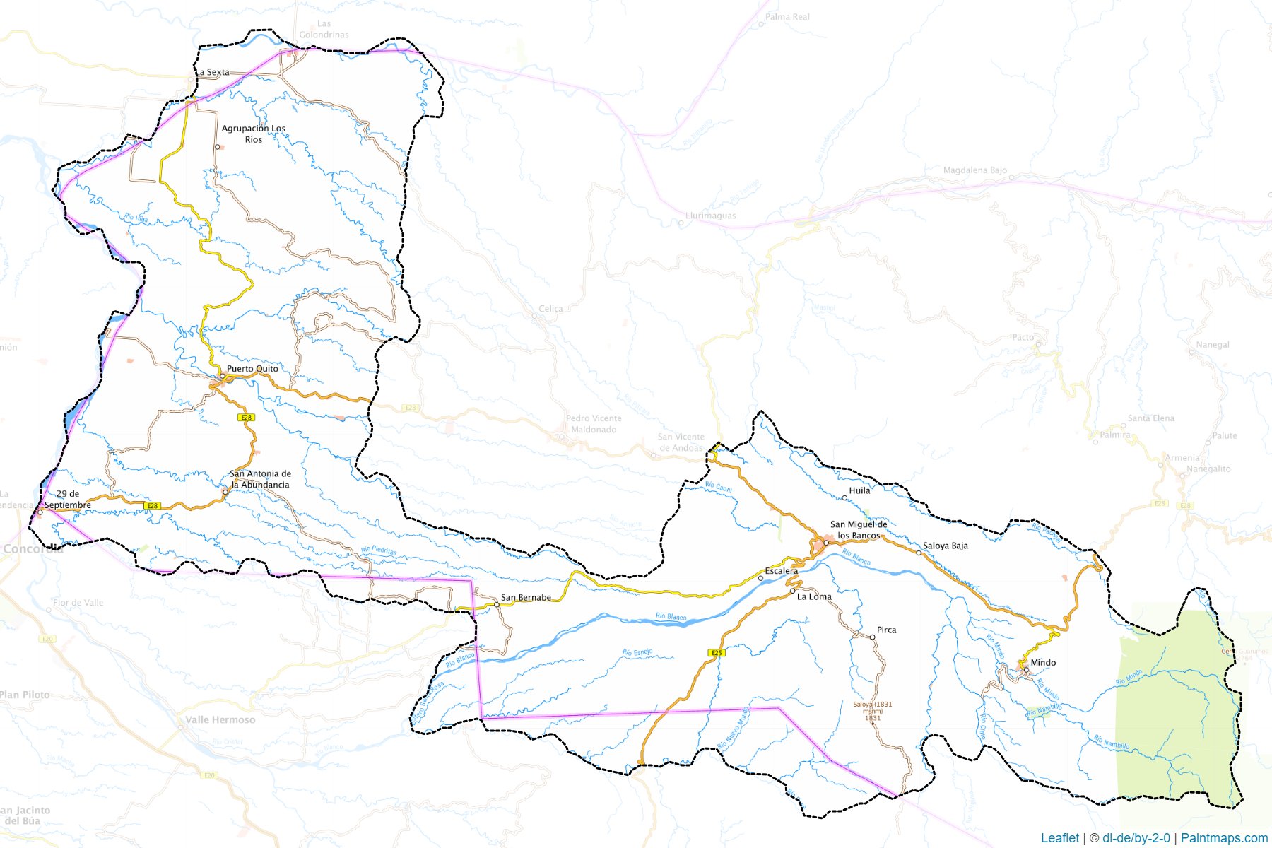 San Miguel de los Bancos (Pichincha) Map Cropping Samples-1