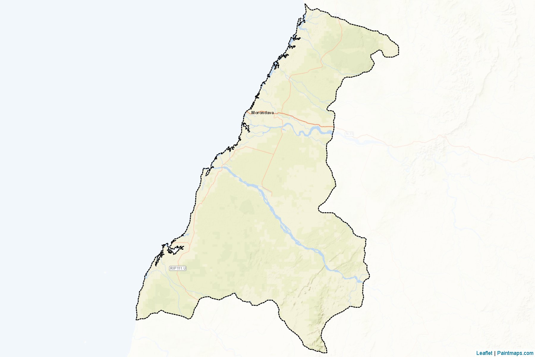 Morondava (Toliara) Map Cropping Samples-2