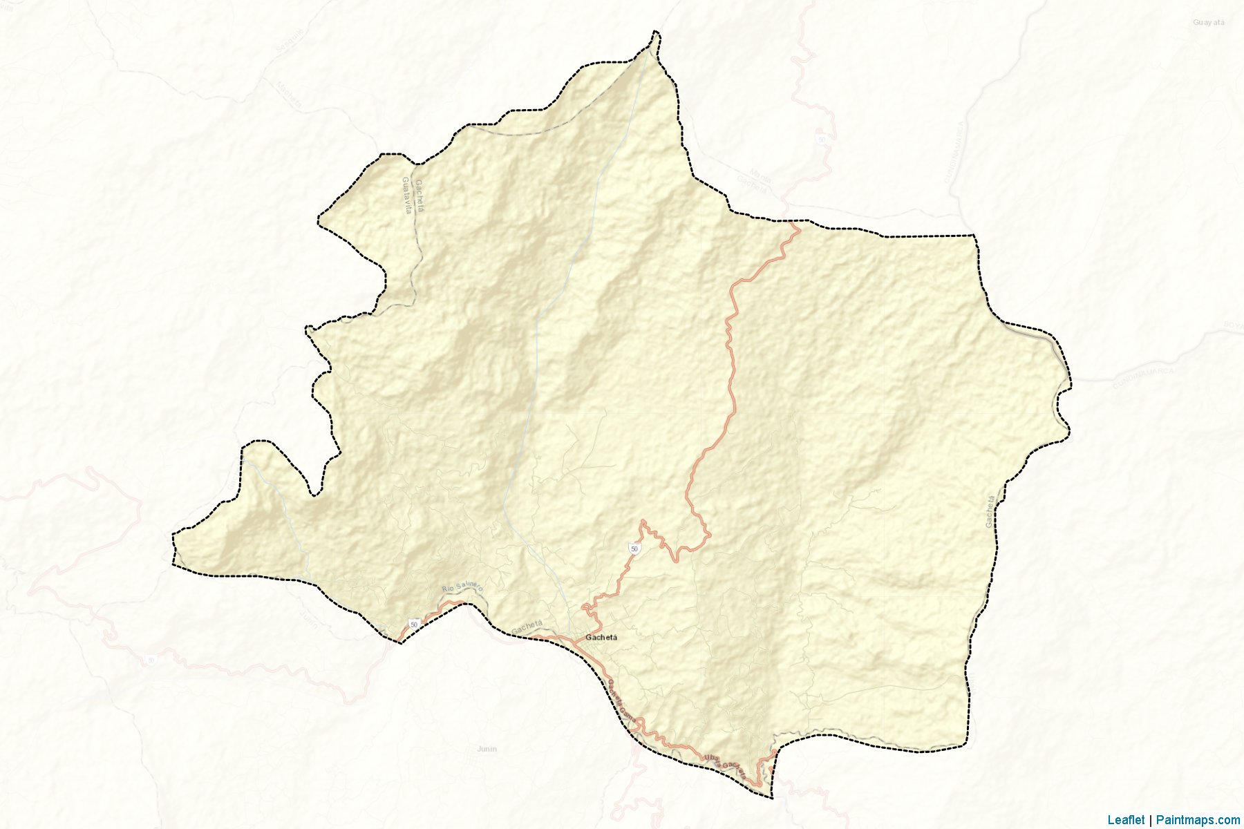 Muestras de recorte de mapas Gachetá (Cundinamarca)-2