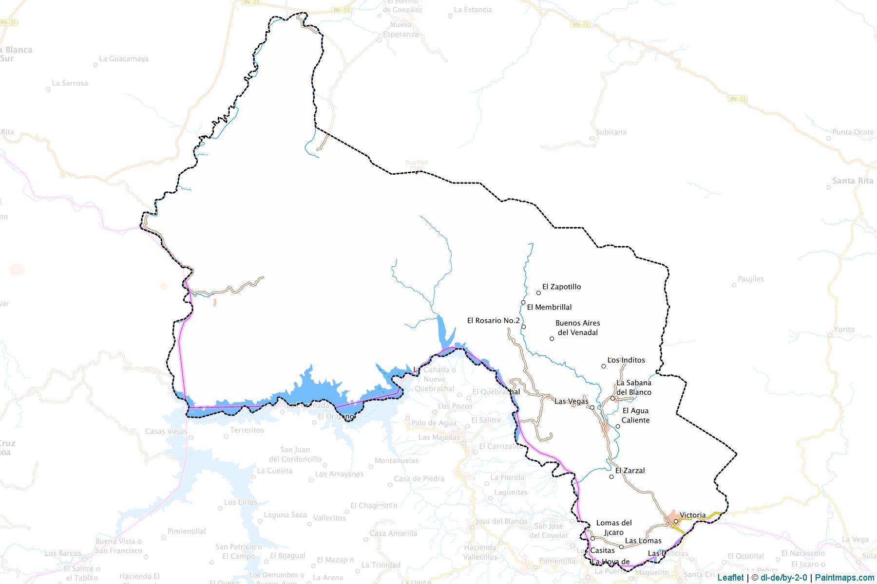 Muestras de recorte de mapas Victoria (Yoro)-1