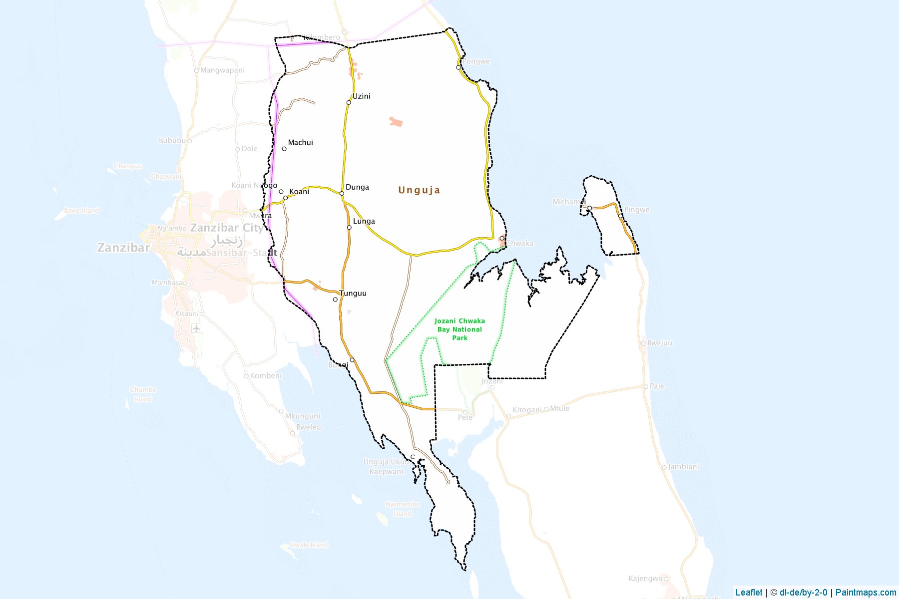 Kati (Zanzibar South and Central) Map Cropping Samples-1