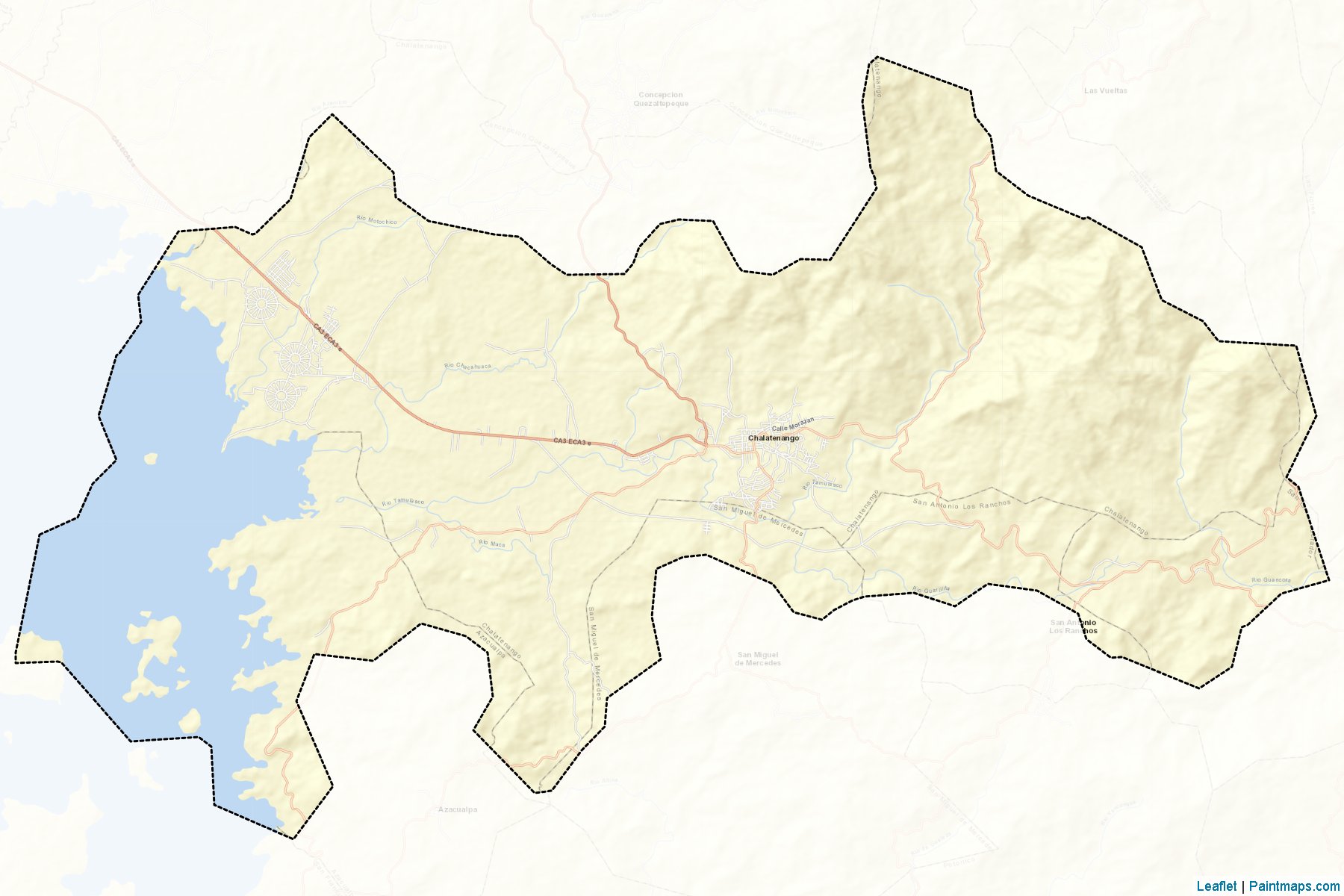 Chalatenango (Chalatenango) Map Cropping Samples-2