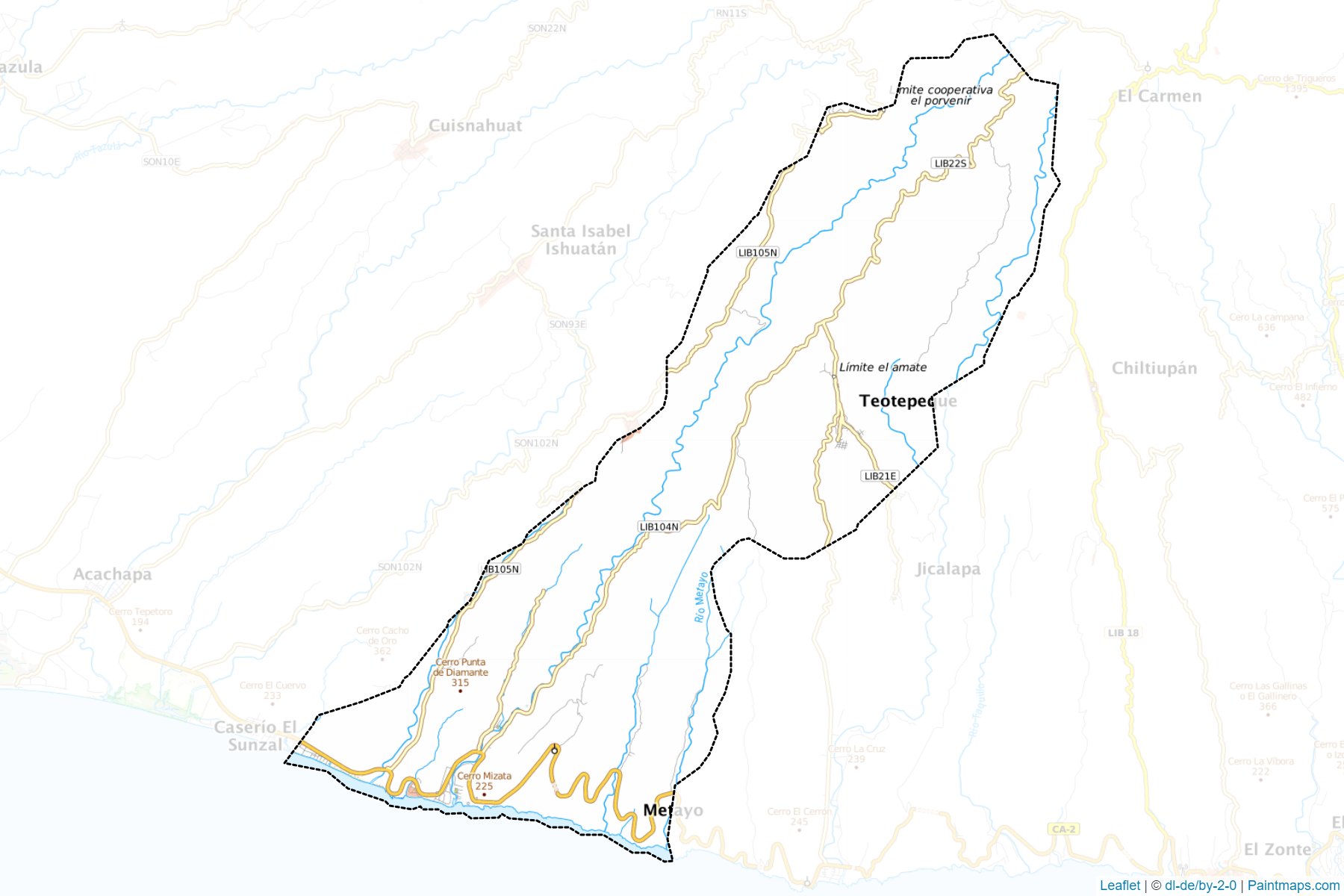 Muestras de recorte de mapas Teotepeque (La Libertad)-1