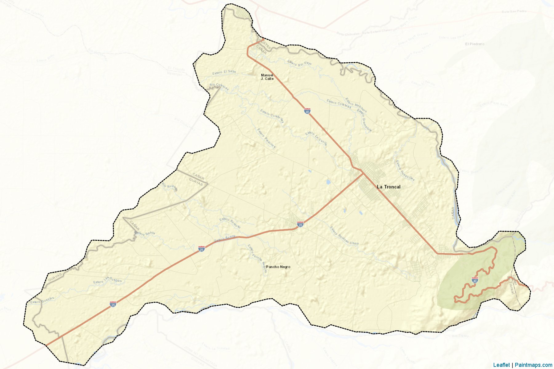 Muestras de recorte de mapas La Troncal (Cañar)-2