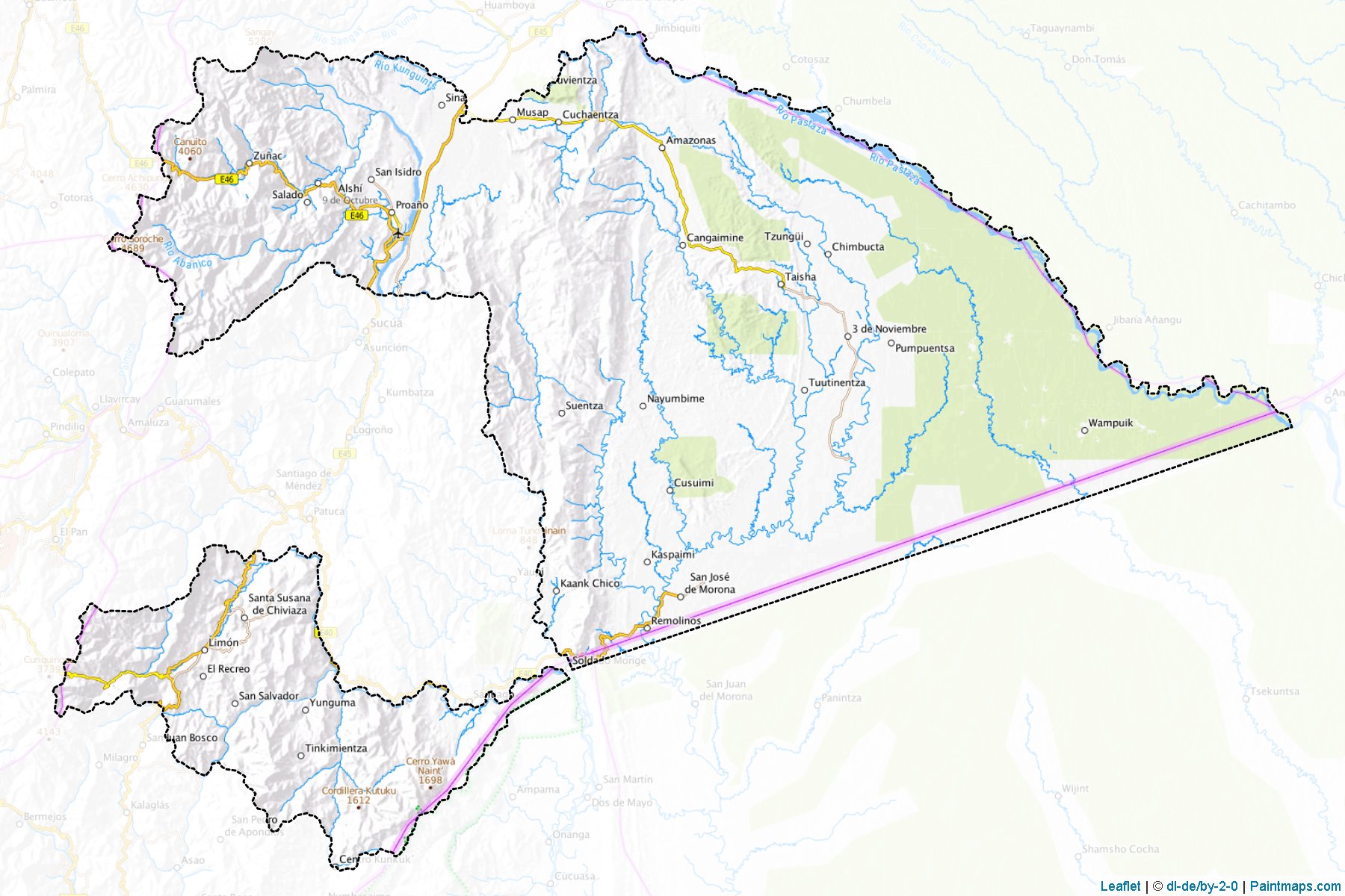 Morona (Morona Santiago) Map Cropping Samples-1