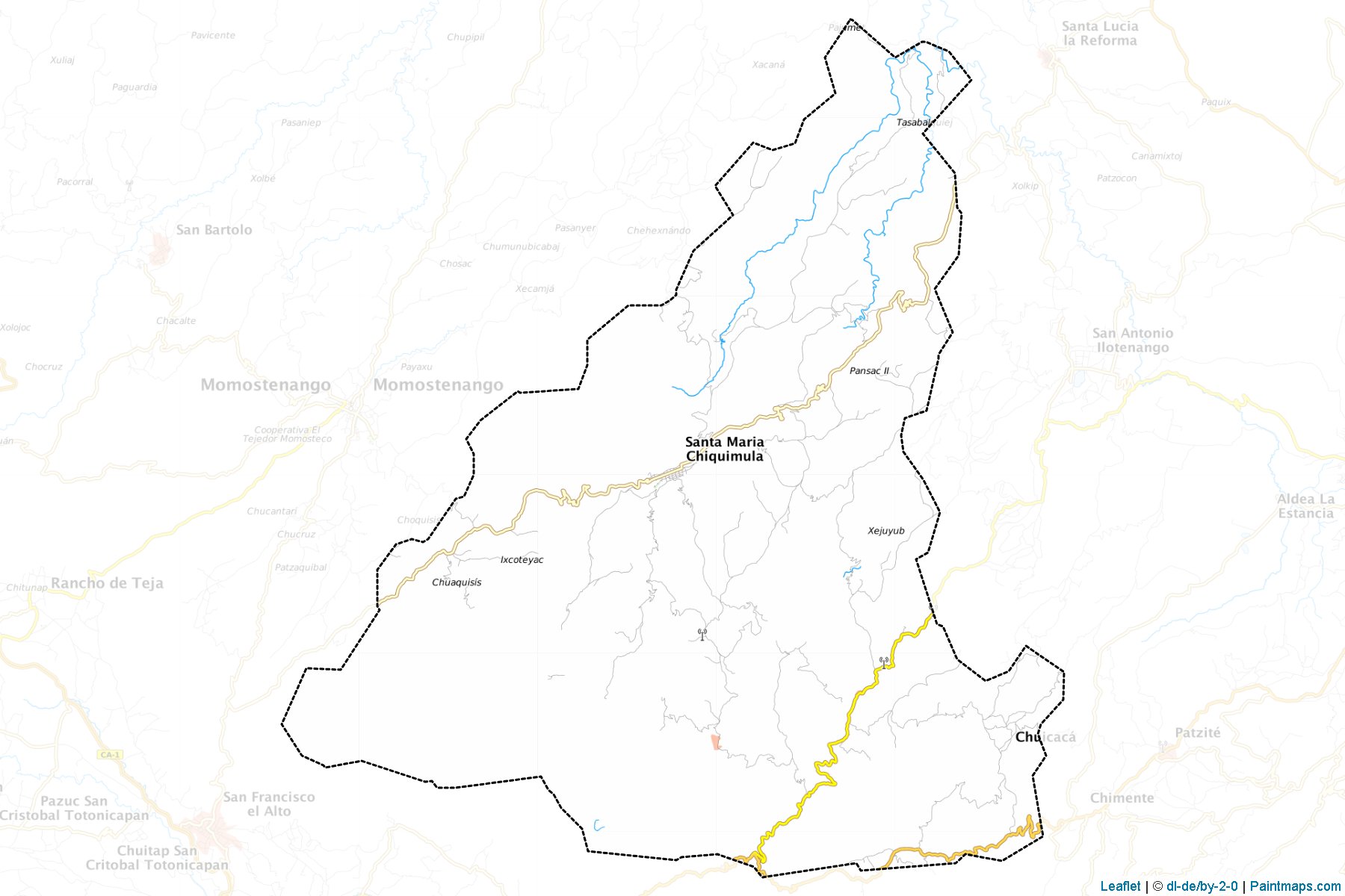 Santa María Chiquimula (Totonicapán) Map Cropping Samples-1