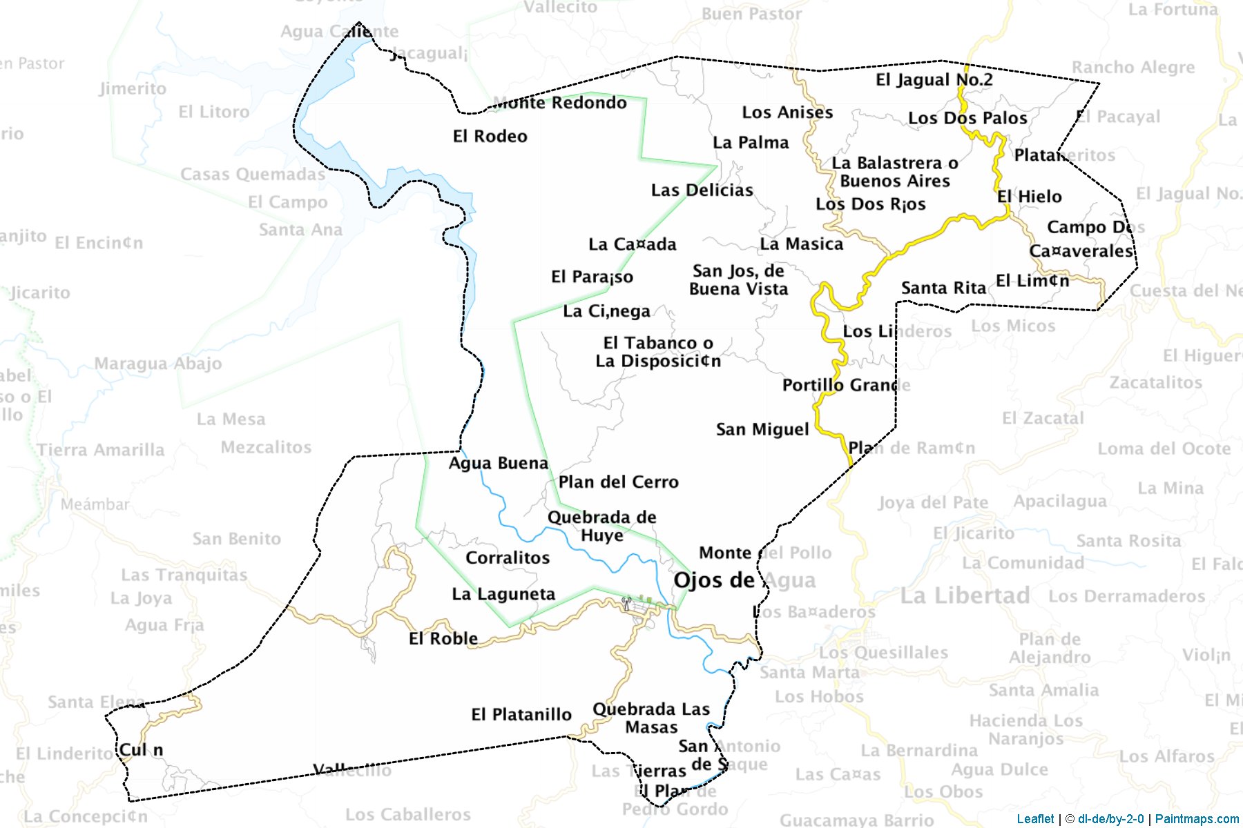 Ojo de Agua (Comayagua) Map Cropping Samples-1