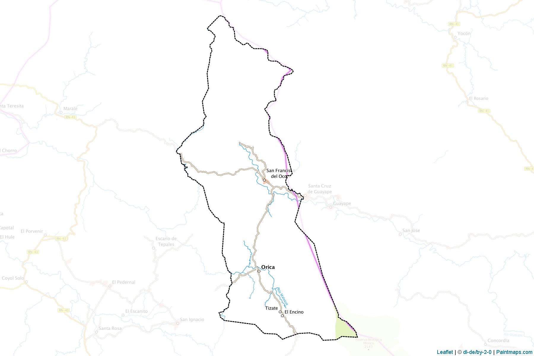 Orica (Francisco Morazán) Map Cropping Samples-1