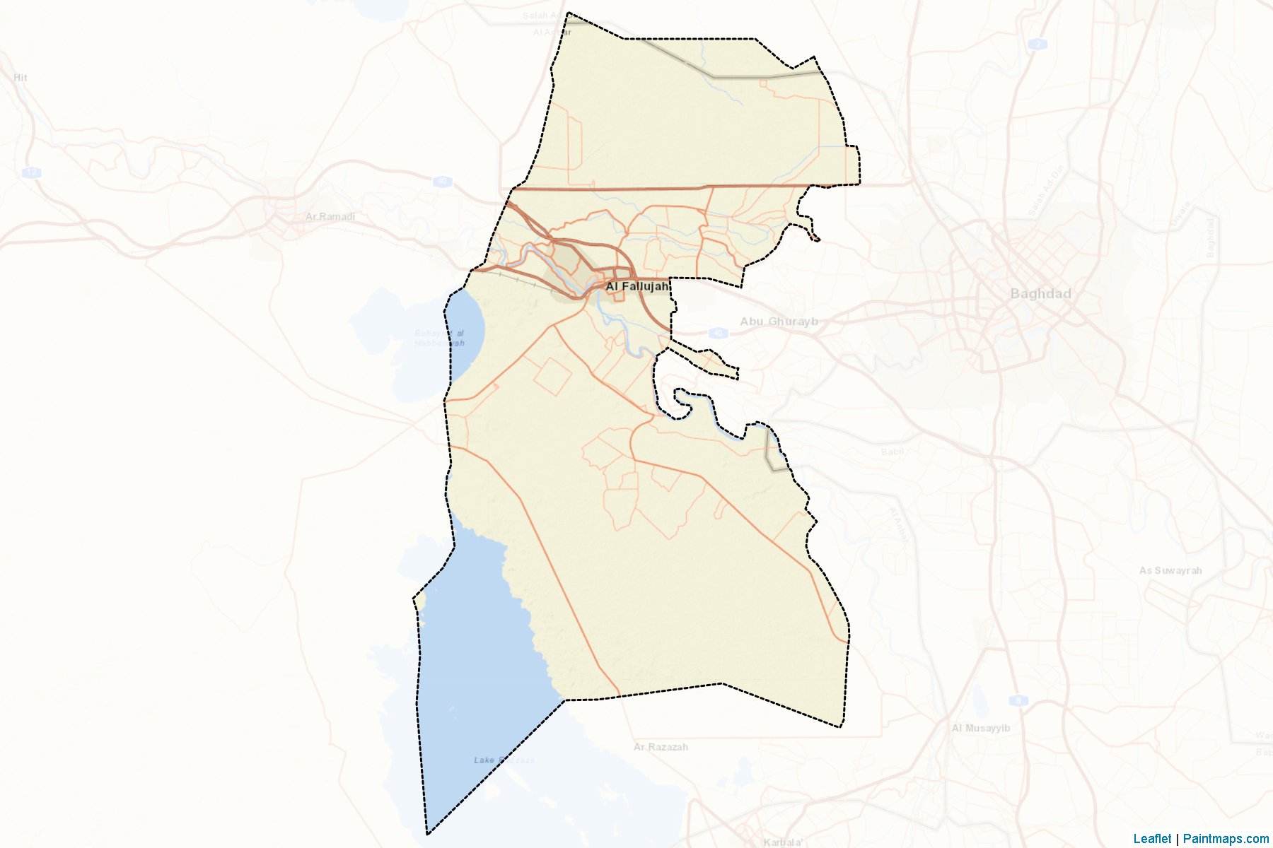 Falluja (Anbar ili) Haritası Örnekleri-2