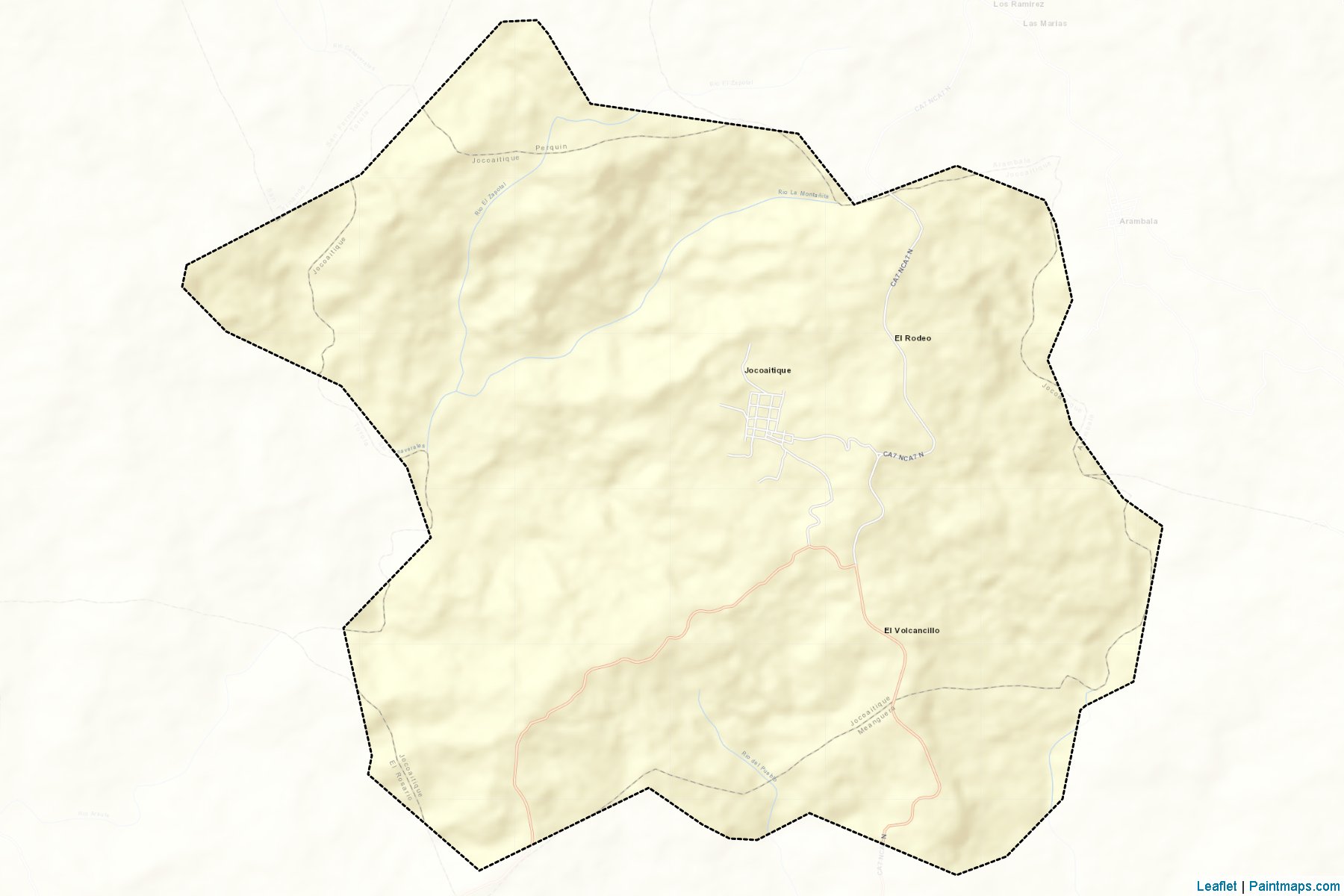 Jocoaitique (Morazan Departmanı) Haritası Örnekleri-2