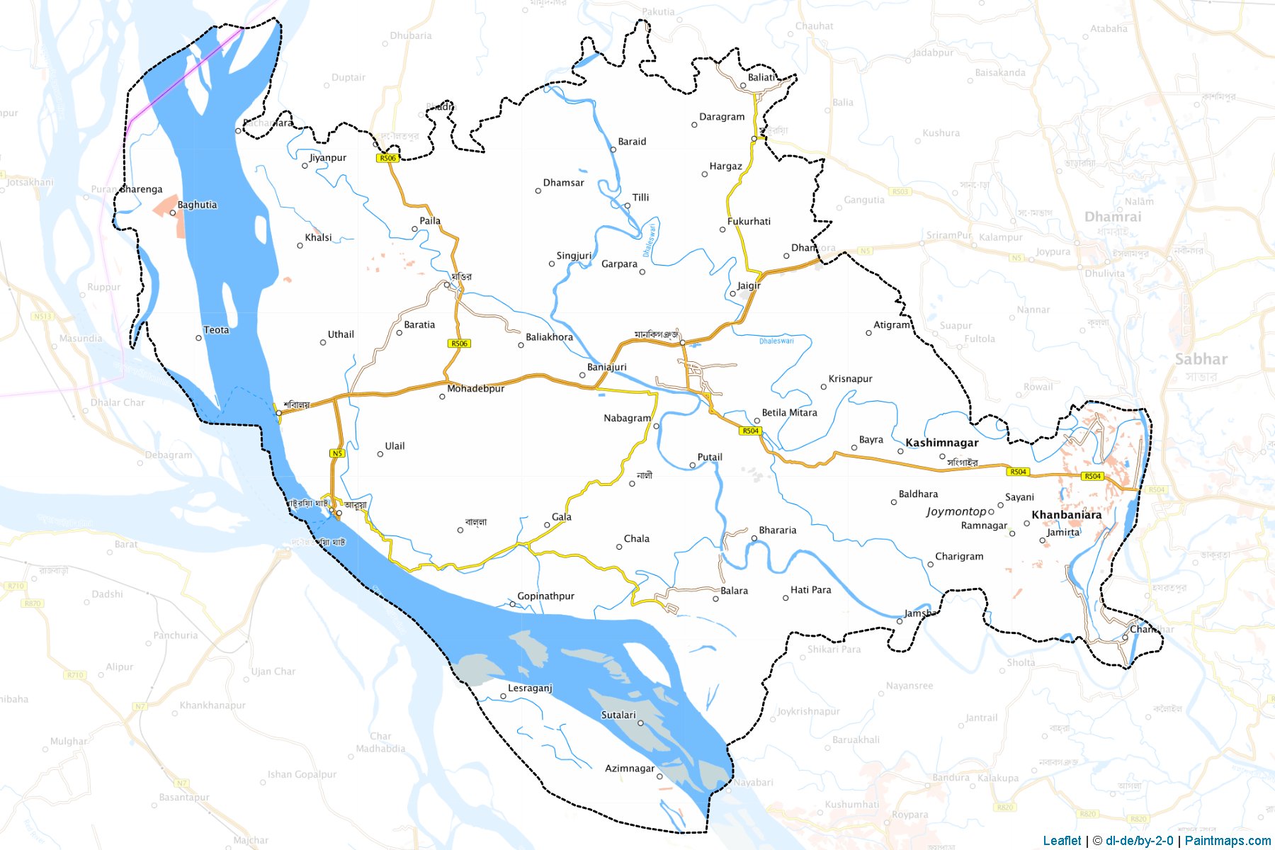 Manikganj (Dhaka) Map Cropping Samples-1