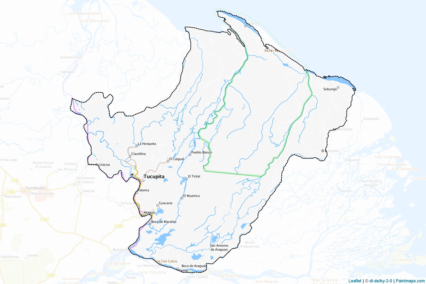 Tucupita (Delta Amacuro) Map Cropping Samples-1