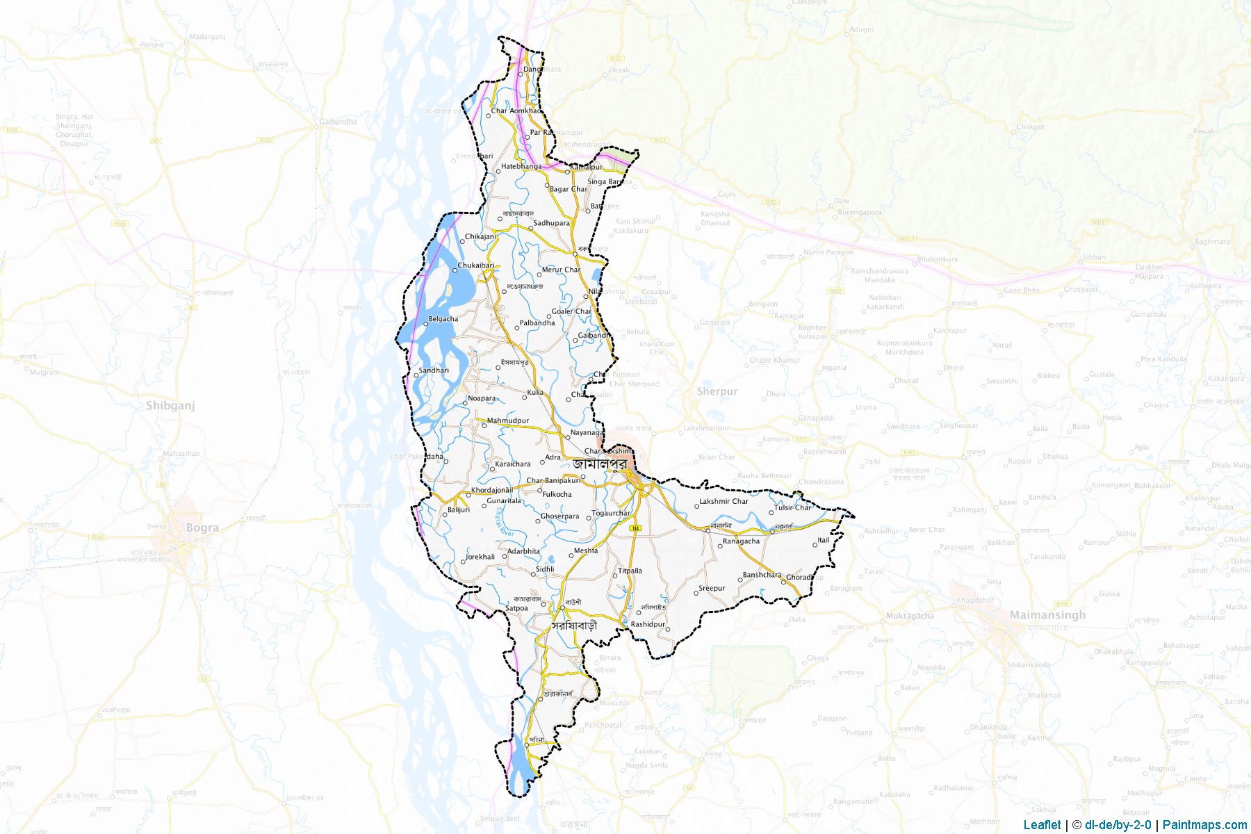 Jamalpur (Mymensingh) Haritası Örnekleri-1