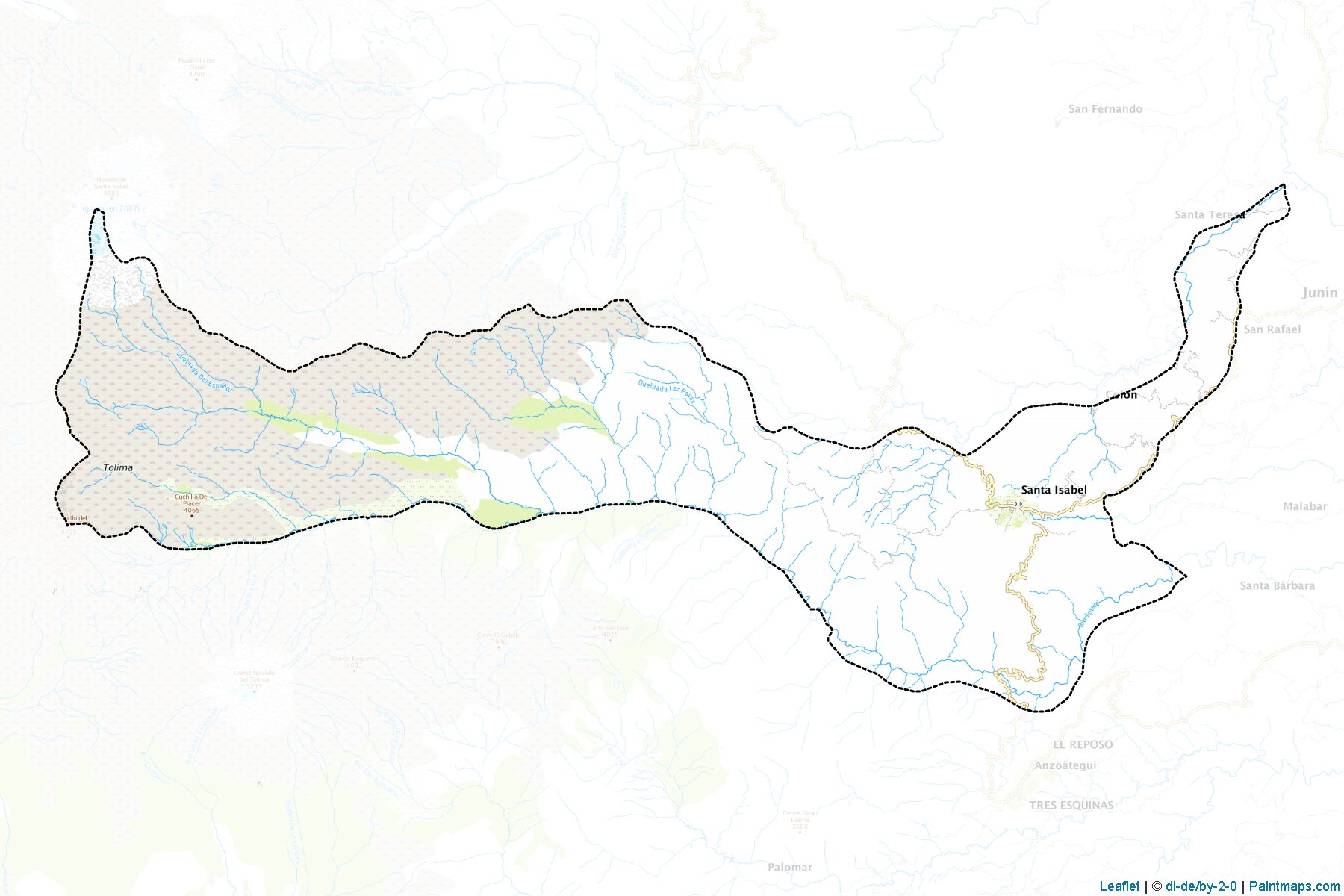 Santa Isabel (Tolima) Map Cropping Samples-1