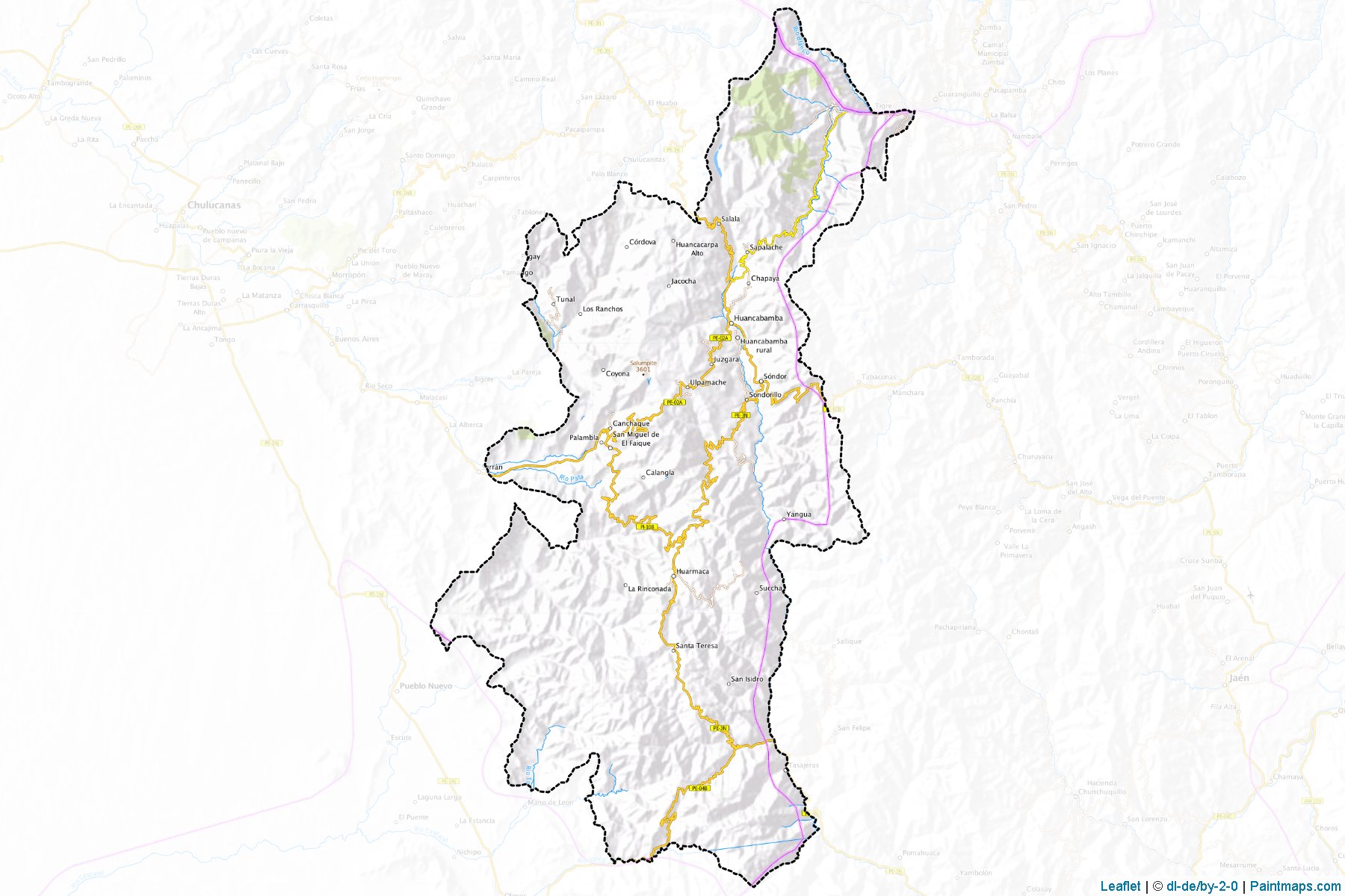 Muestras de recorte de mapas Huancabamba (Piura)-1