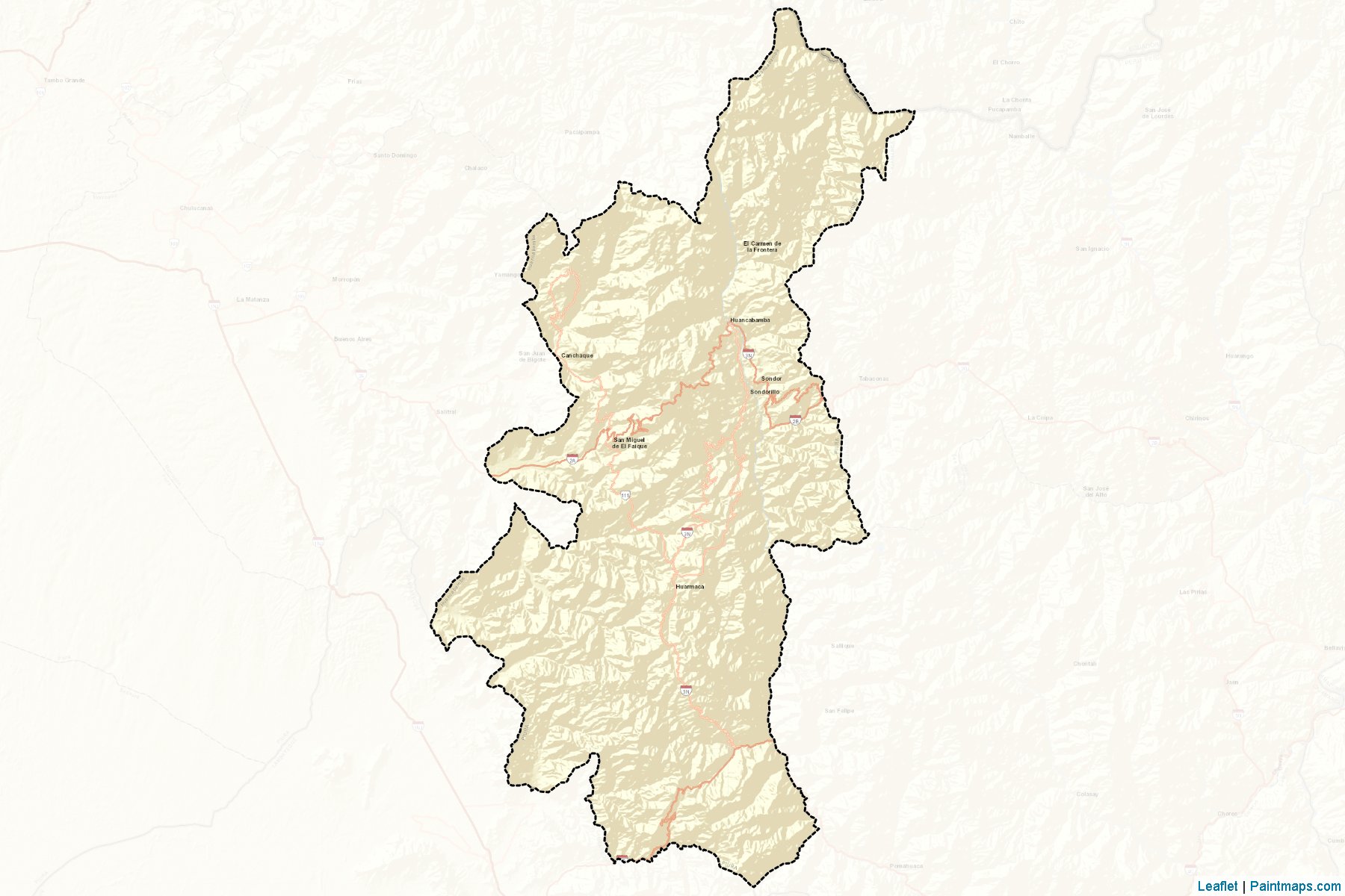 Muestras de recorte de mapas Huancabamba (Piura)-2