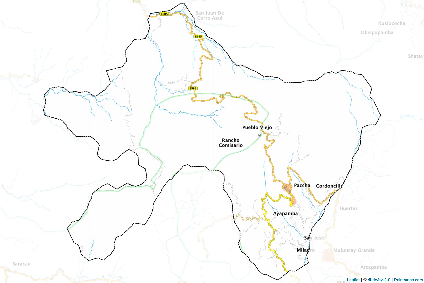 Muestras de recorte de mapas Atahualpa (El Oro)-1