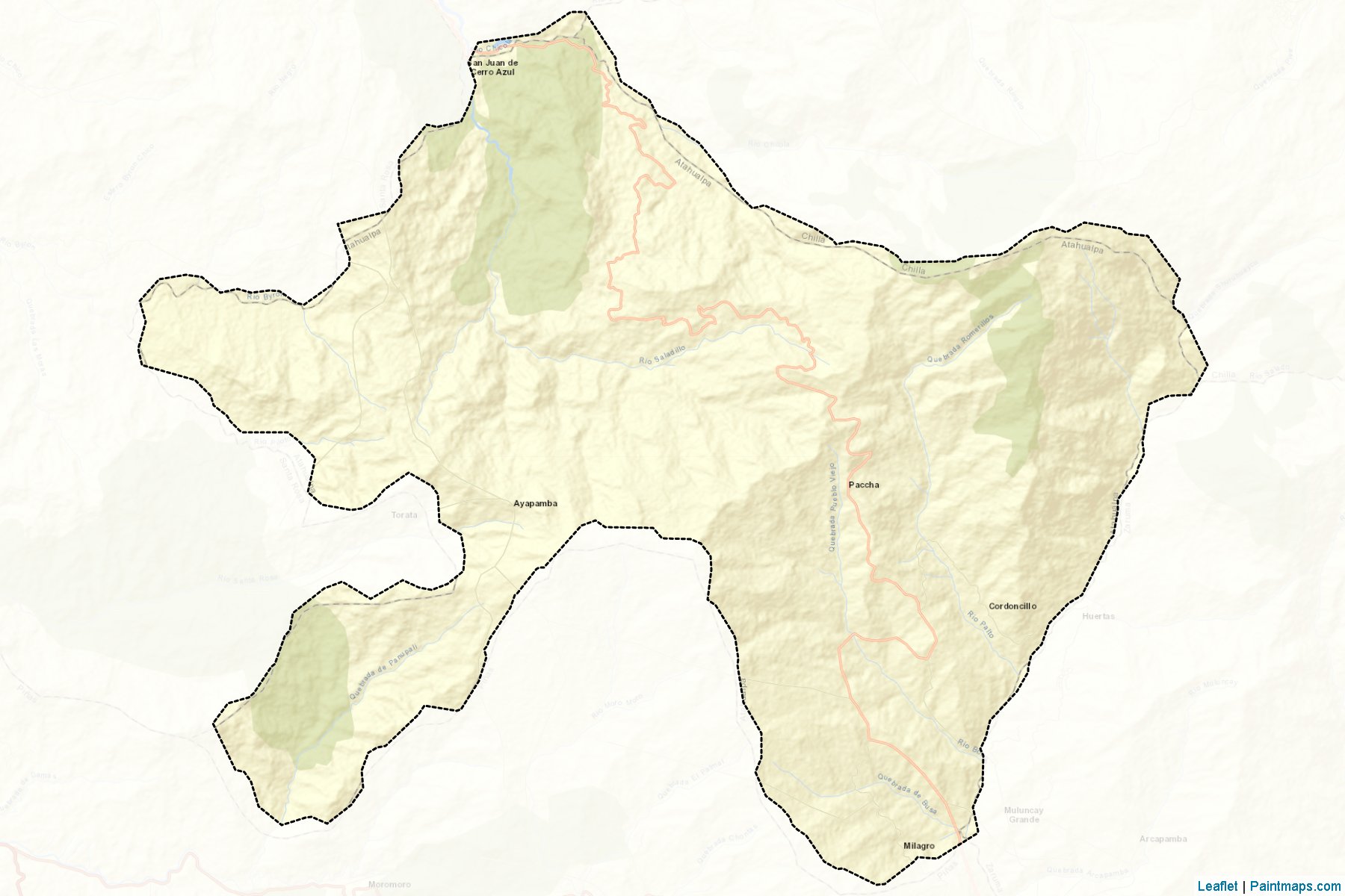 Muestras de recorte de mapas Atahualpa (El Oro)-2