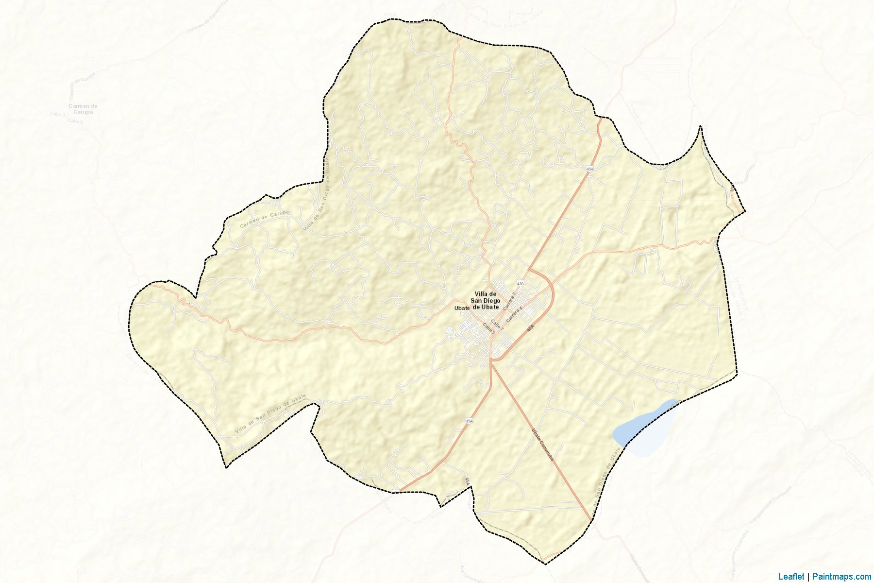 Muestras de recorte de mapas Ubaté (Cundinamarca)-2