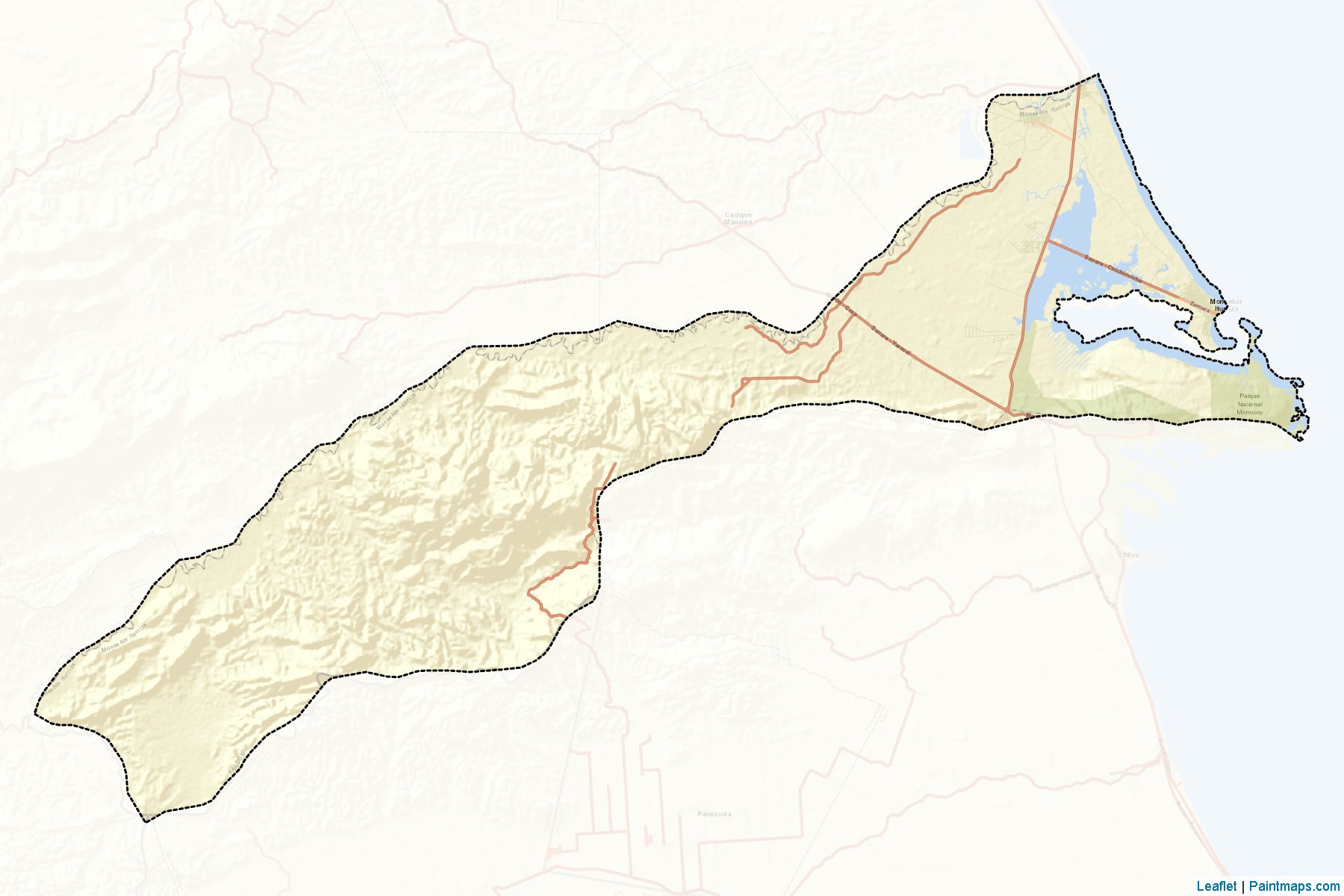 Muestras de recorte de mapas Monseñor Iturriza (Falcón)-2