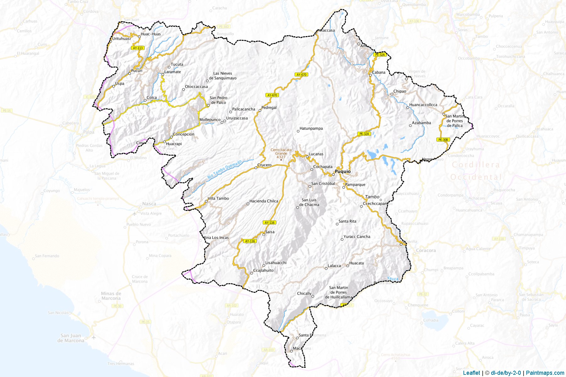 Lucanas (Ayacucho) Map Cropping Samples-1