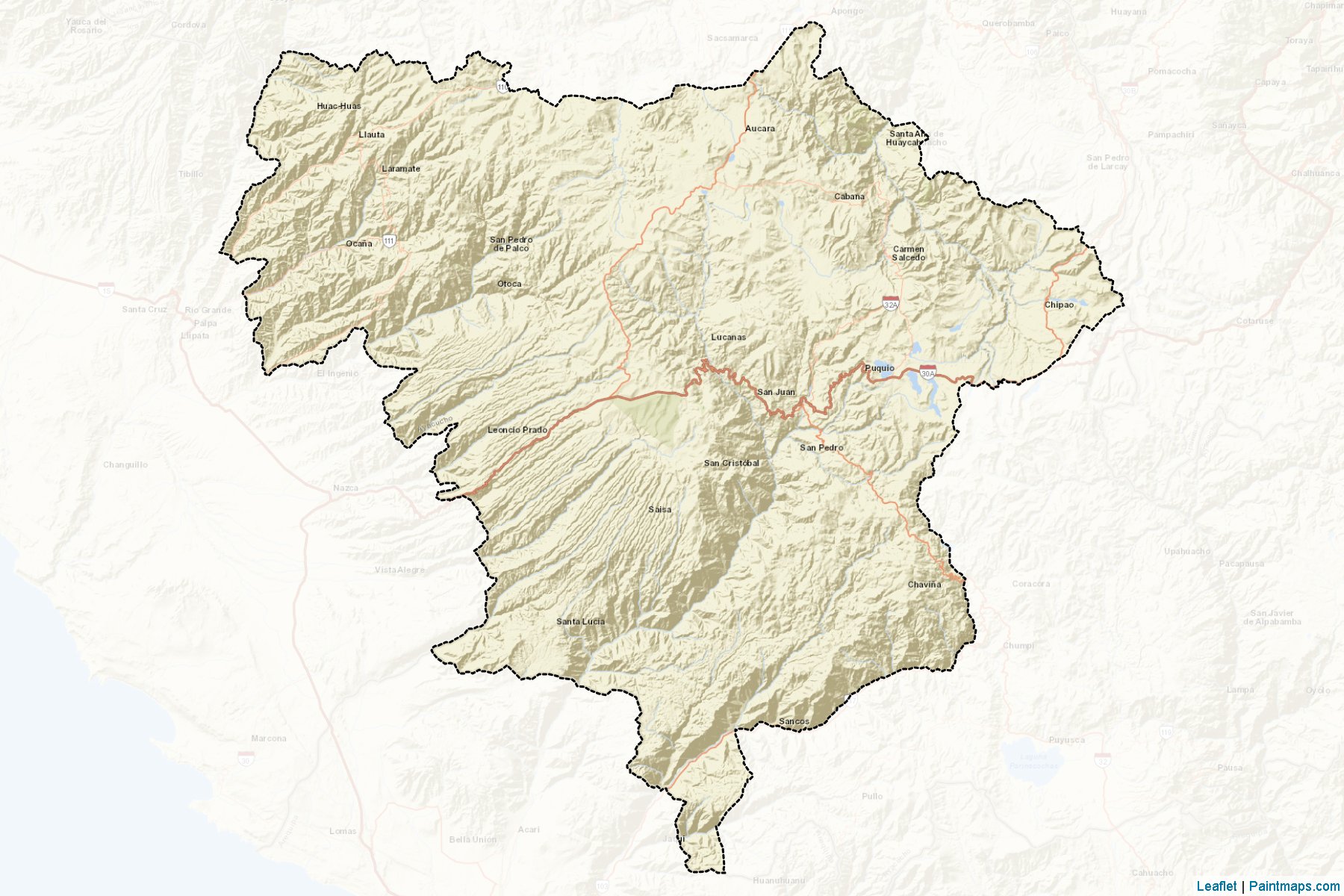 Muestras de recorte de mapas Lucanas (Ayacucho)-2