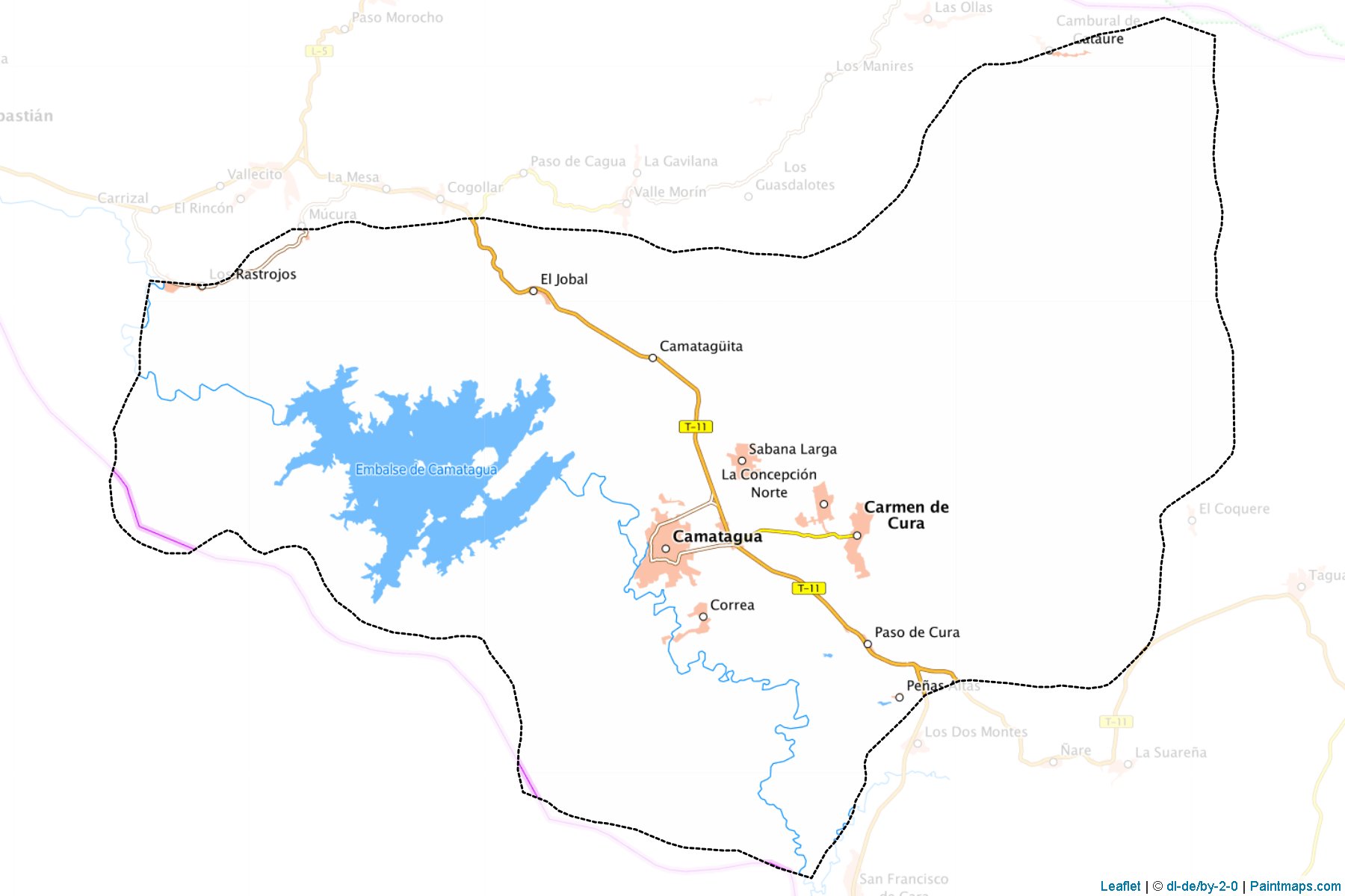 Camatagua (Aragua) Haritası Örnekleri-1