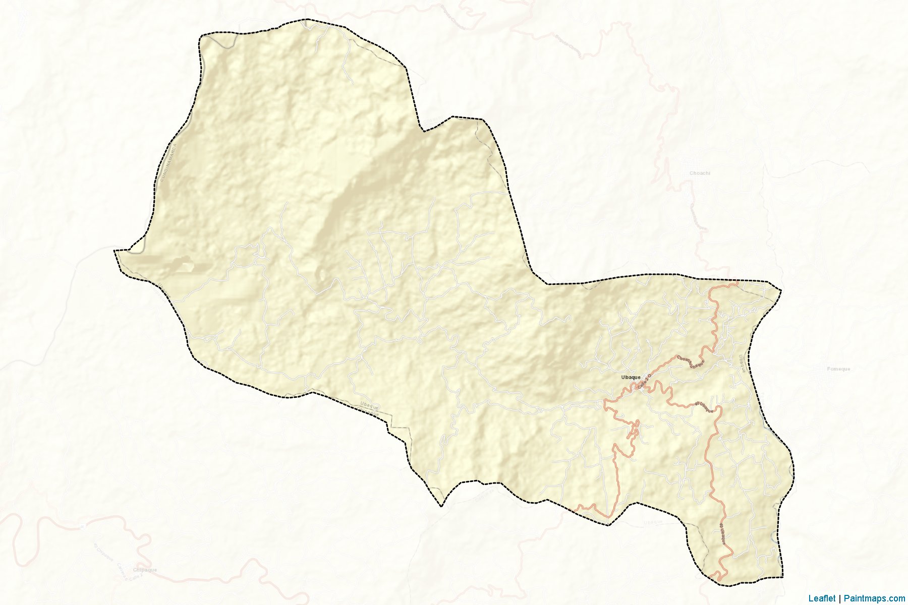 Muestras de recorte de mapas Ubaque (Cundinamarca)-2