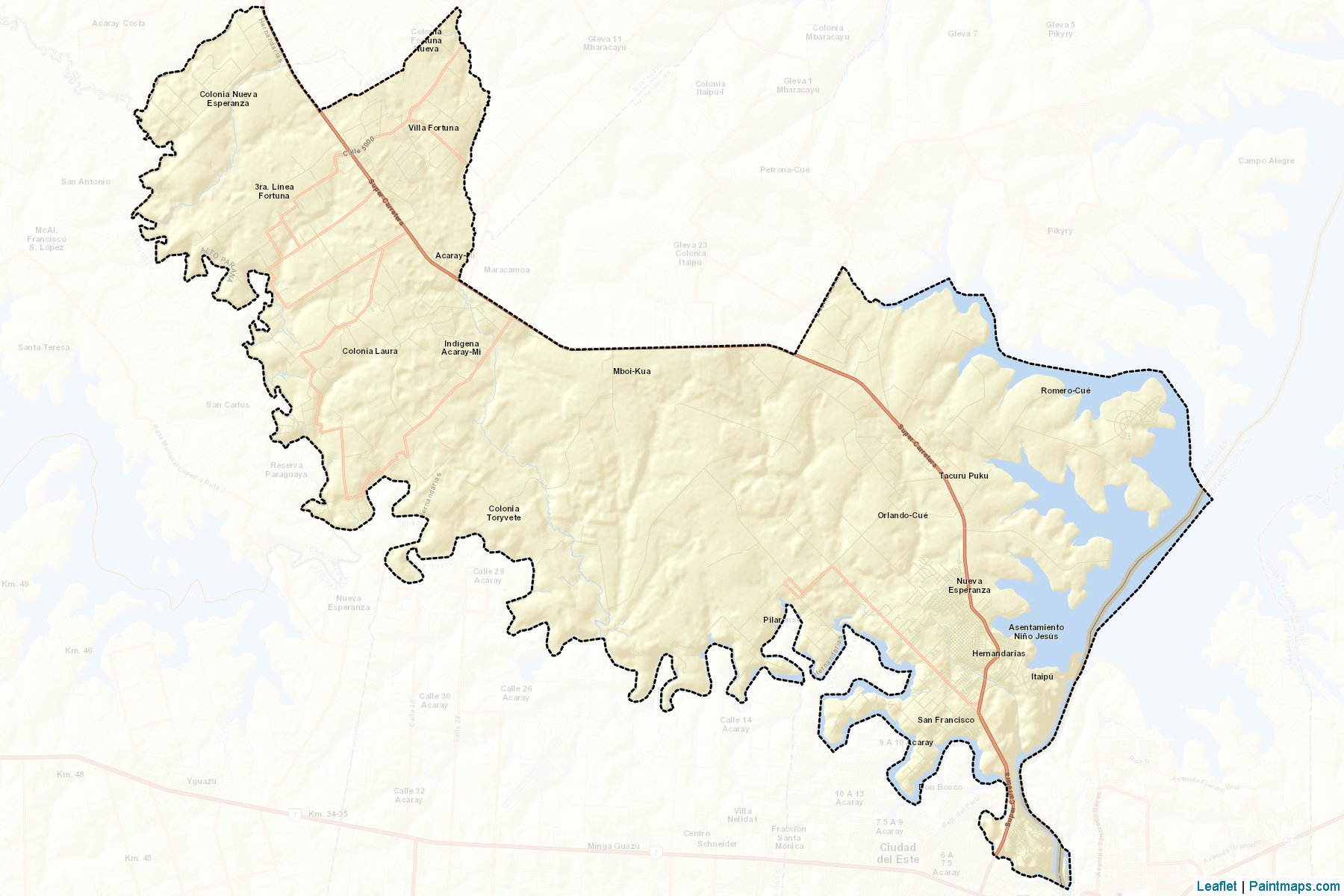 Muestras de recorte de mapas Hernandarias (Alto Paraná)-2