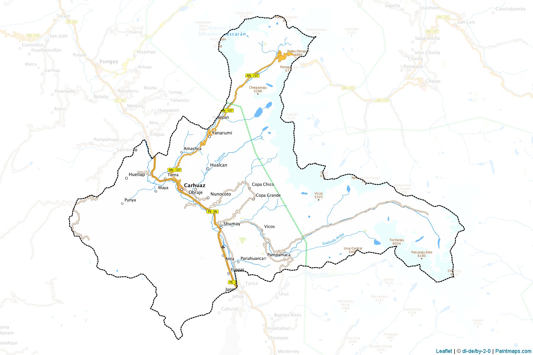 Muestras de recorte de mapas Carhuaz (Ancash)-1