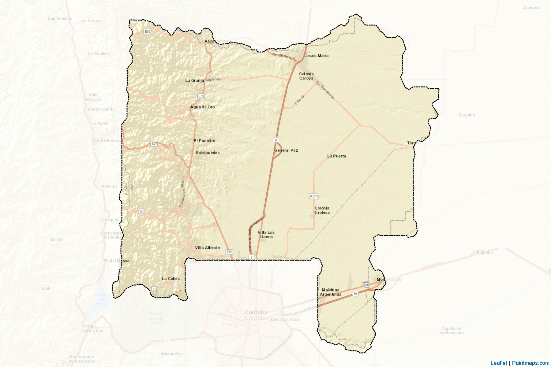 Muestras de recorte de mapas Colon (Córdoba)-2