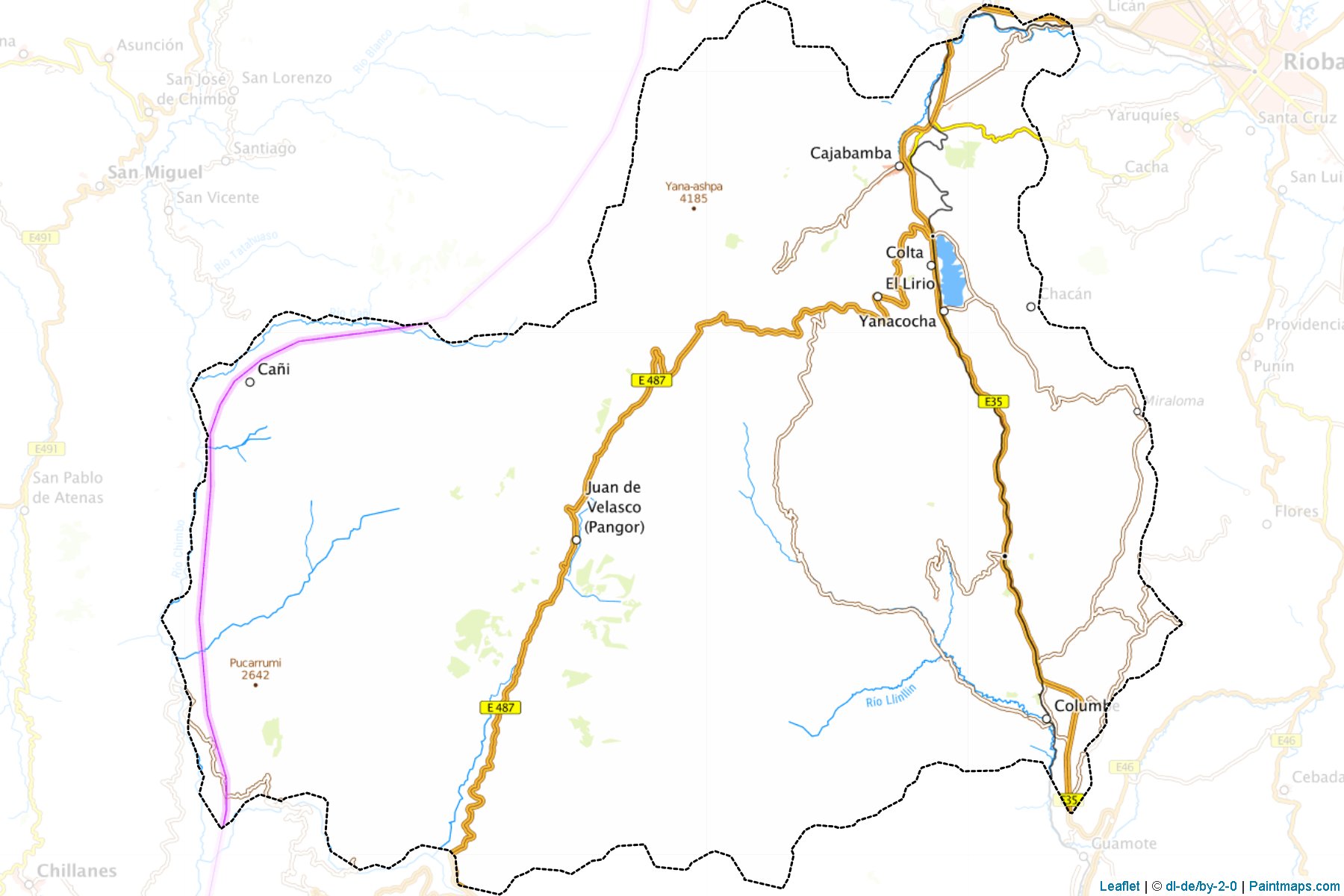 Muestras de recorte de mapas Colta (Chimborazo)-1