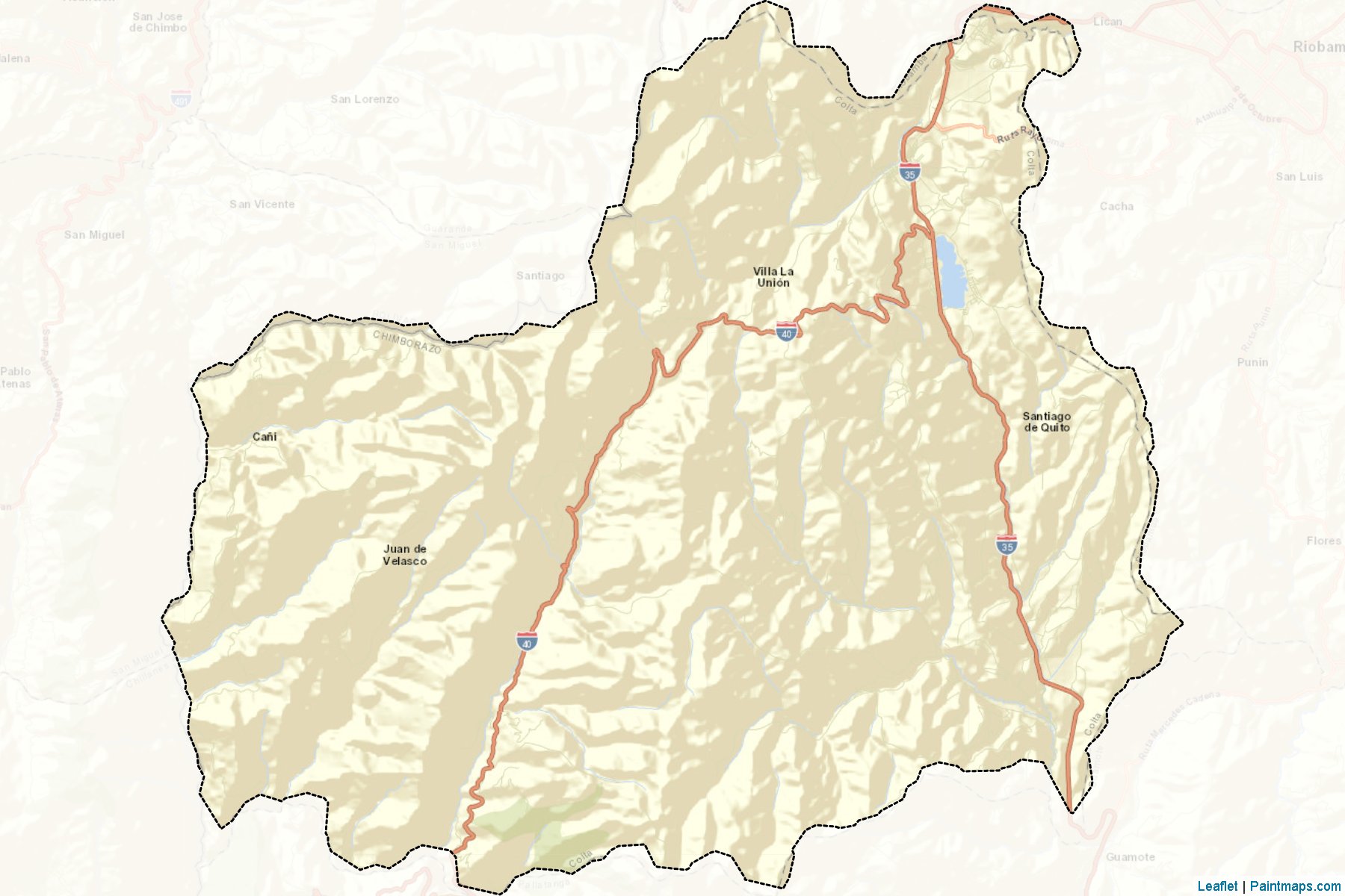 Muestras de recorte de mapas Colta (Chimborazo)-2