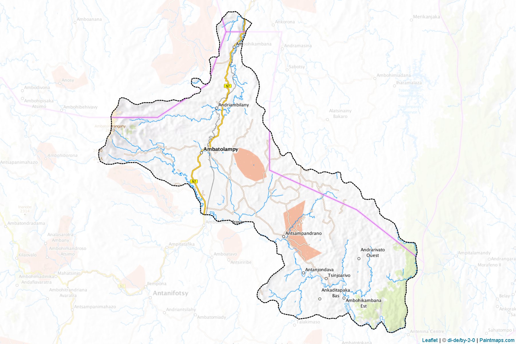 Muestras de recorte de mapas Ambatolampy (Vakinankaratra)-1